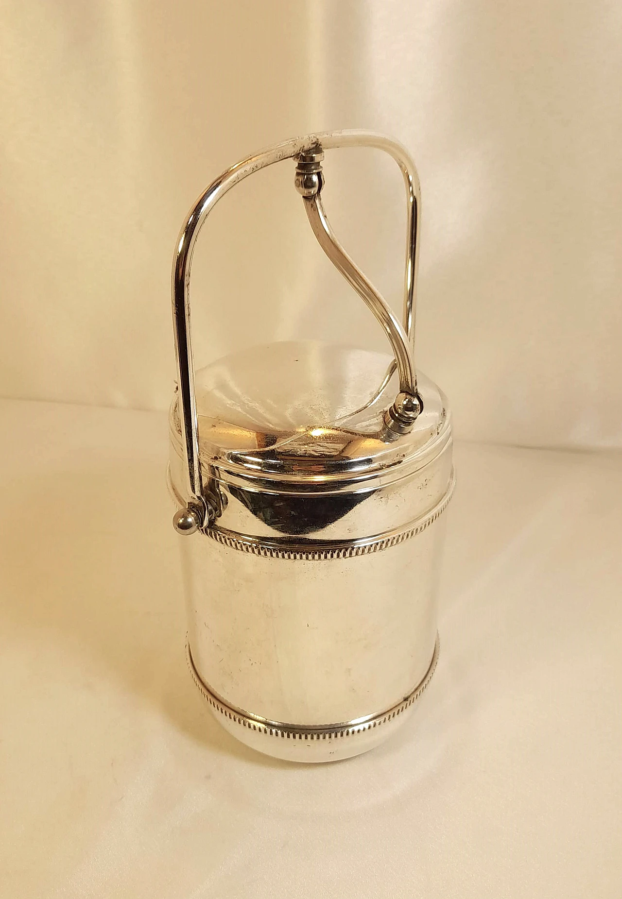 Silver Sheffield ice bucket, 1960s 1