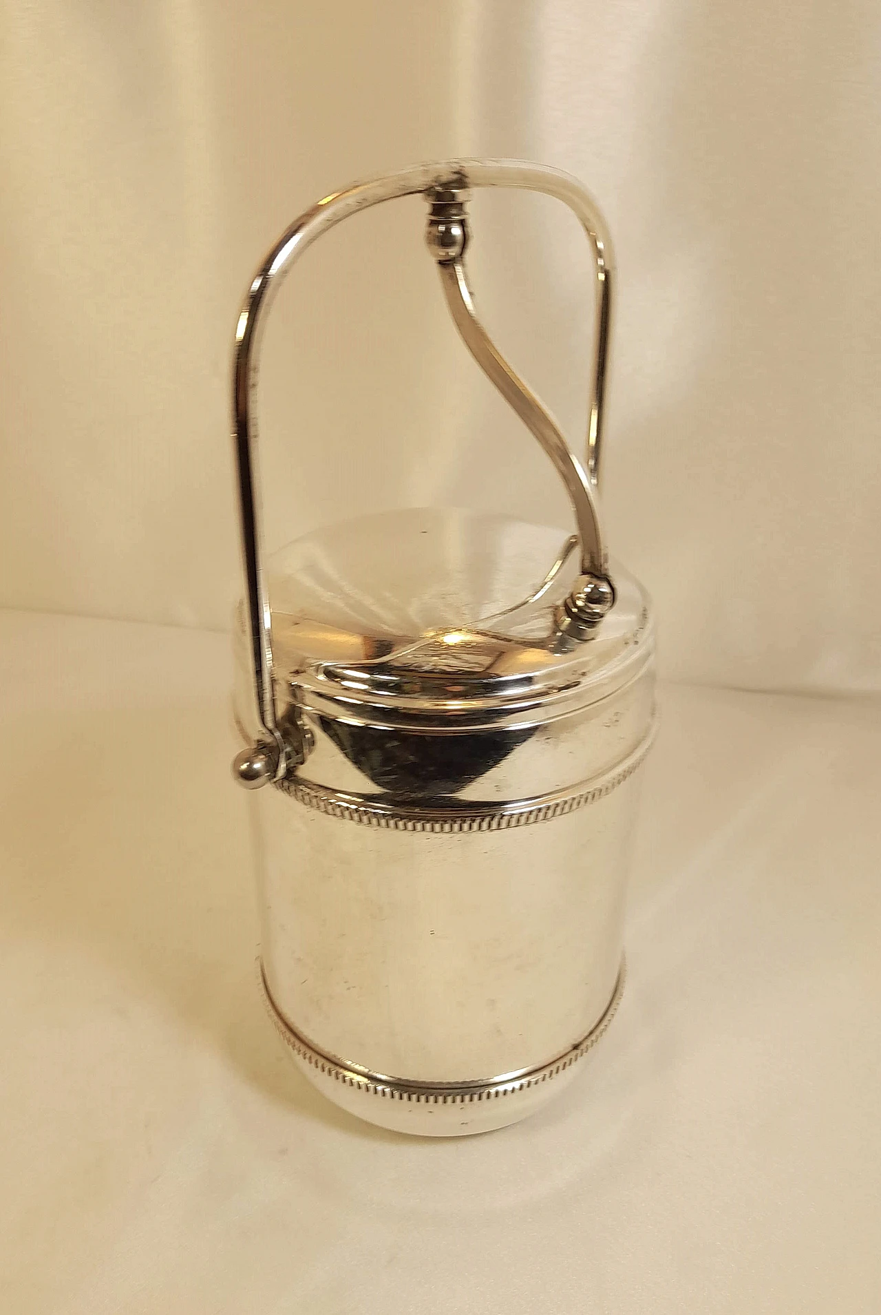 Silver Sheffield ice bucket, 1960s 2