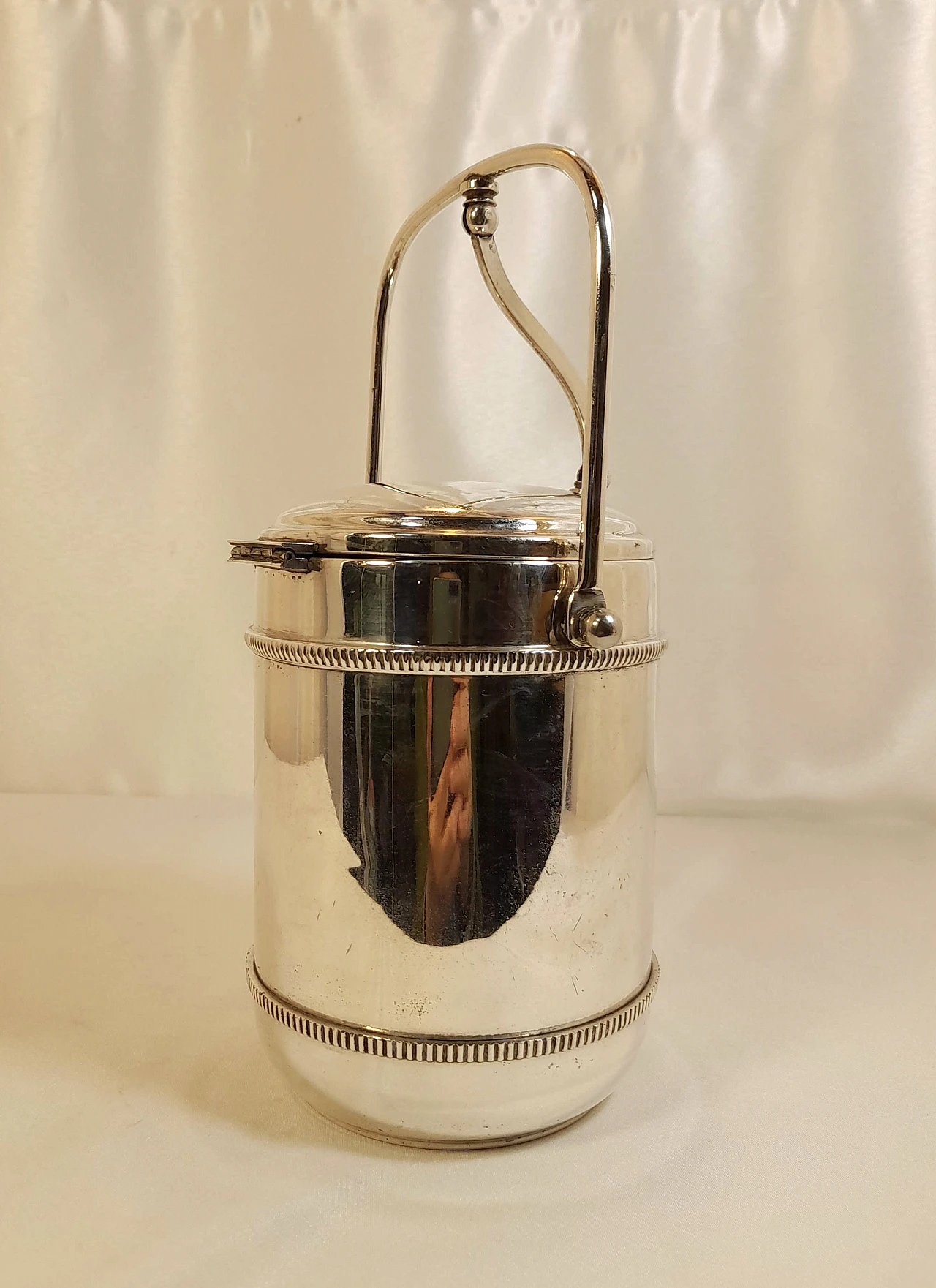 Silver Sheffield ice bucket, 1960s 3