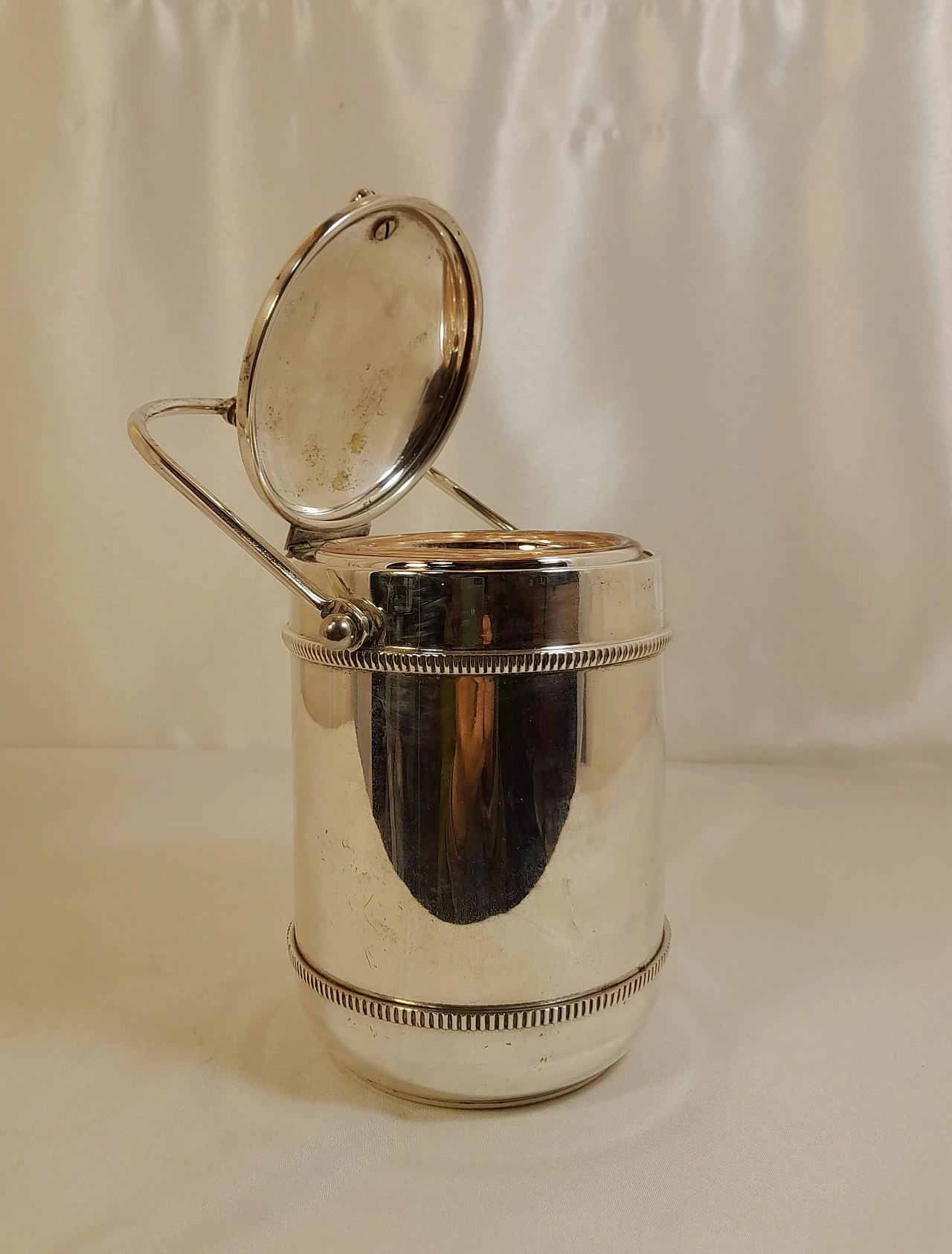 Silver Sheffield ice bucket, 1960s 4