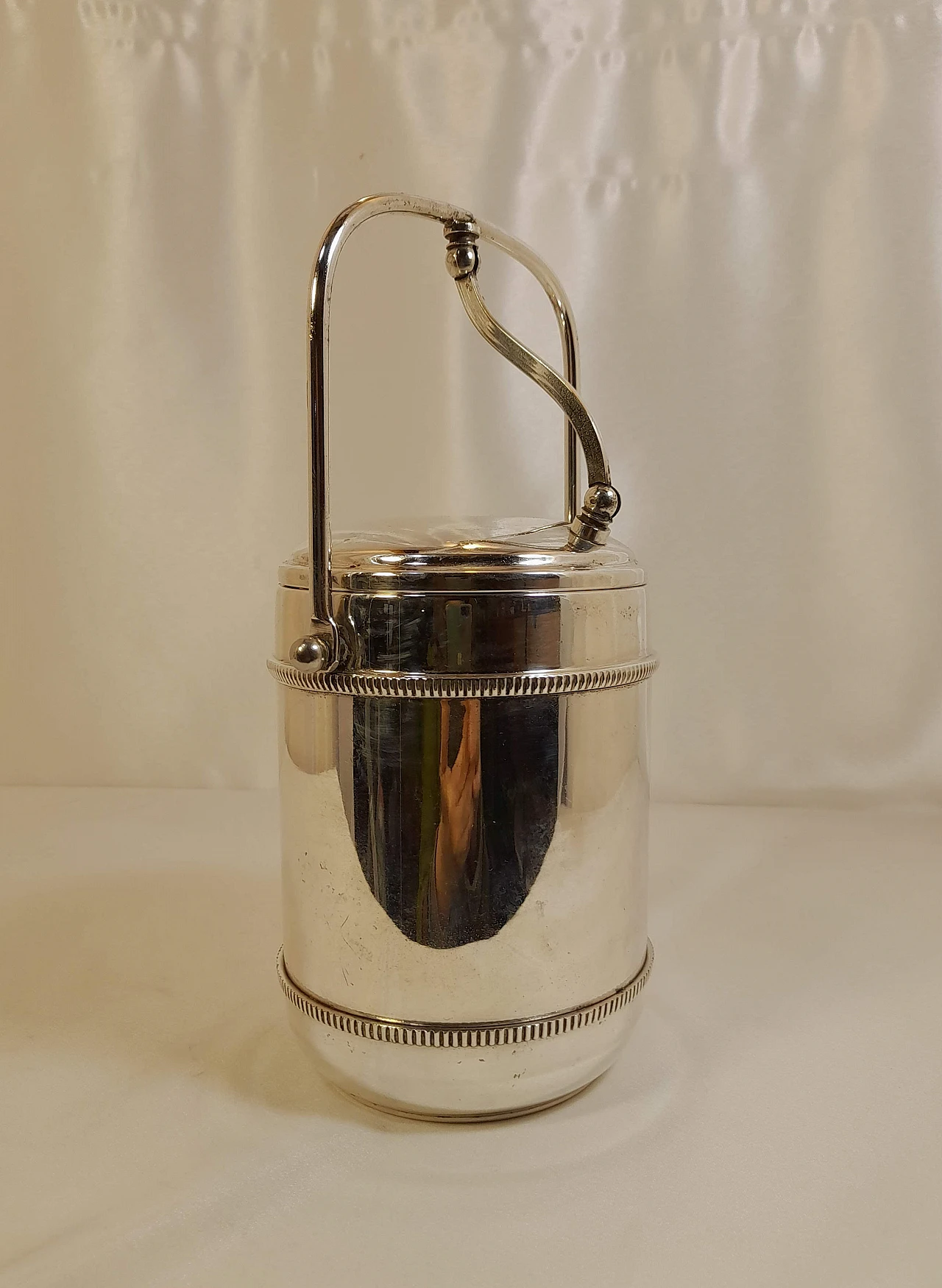 Silver Sheffield ice bucket, 1960s 5