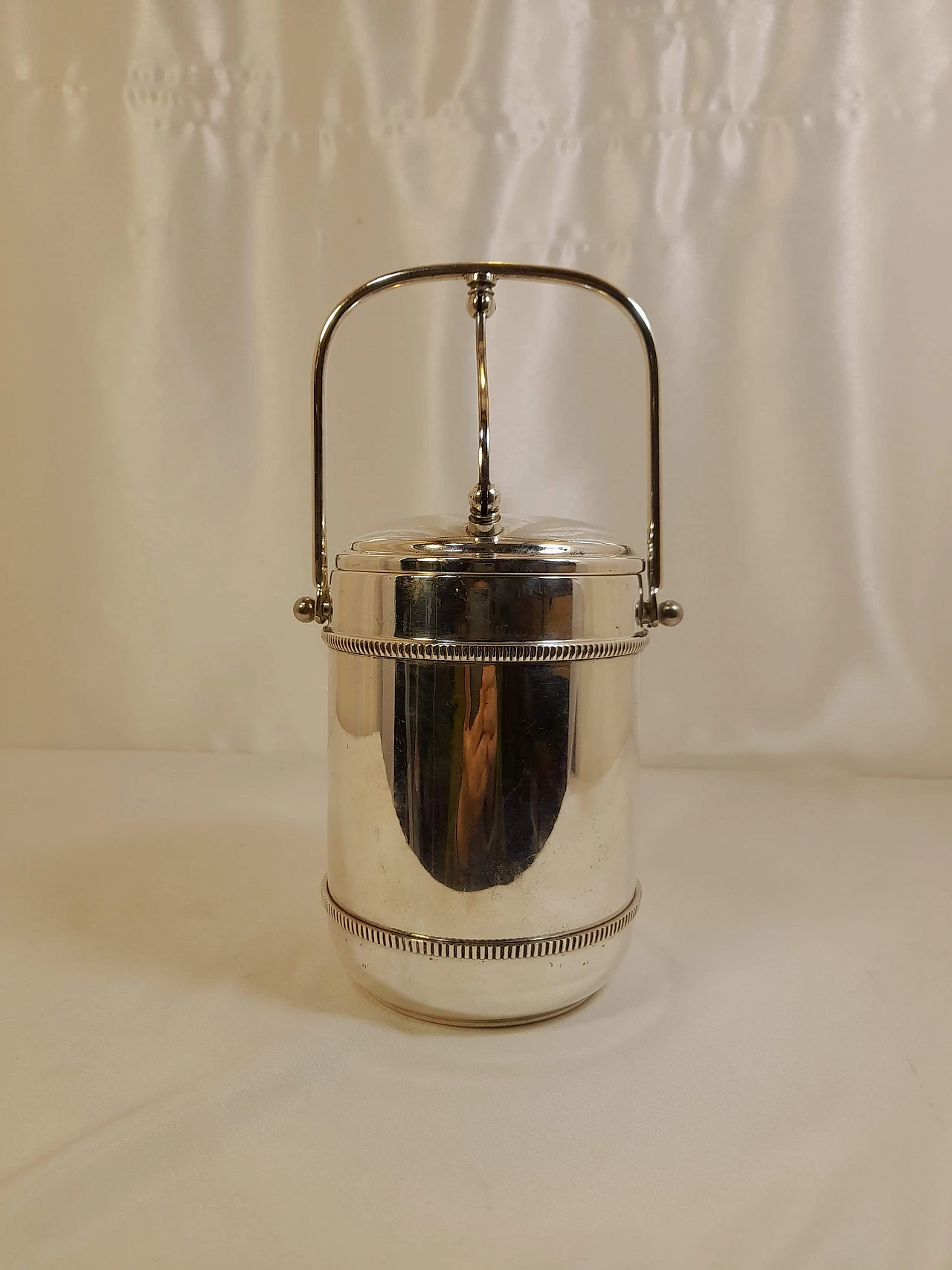 Silver Sheffield ice bucket, 1960s 6