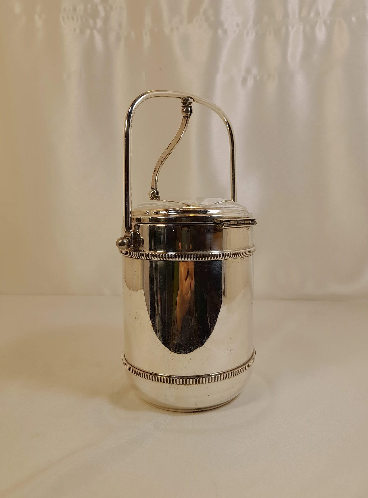 Silver Sheffield ice bucket, 1960s 8