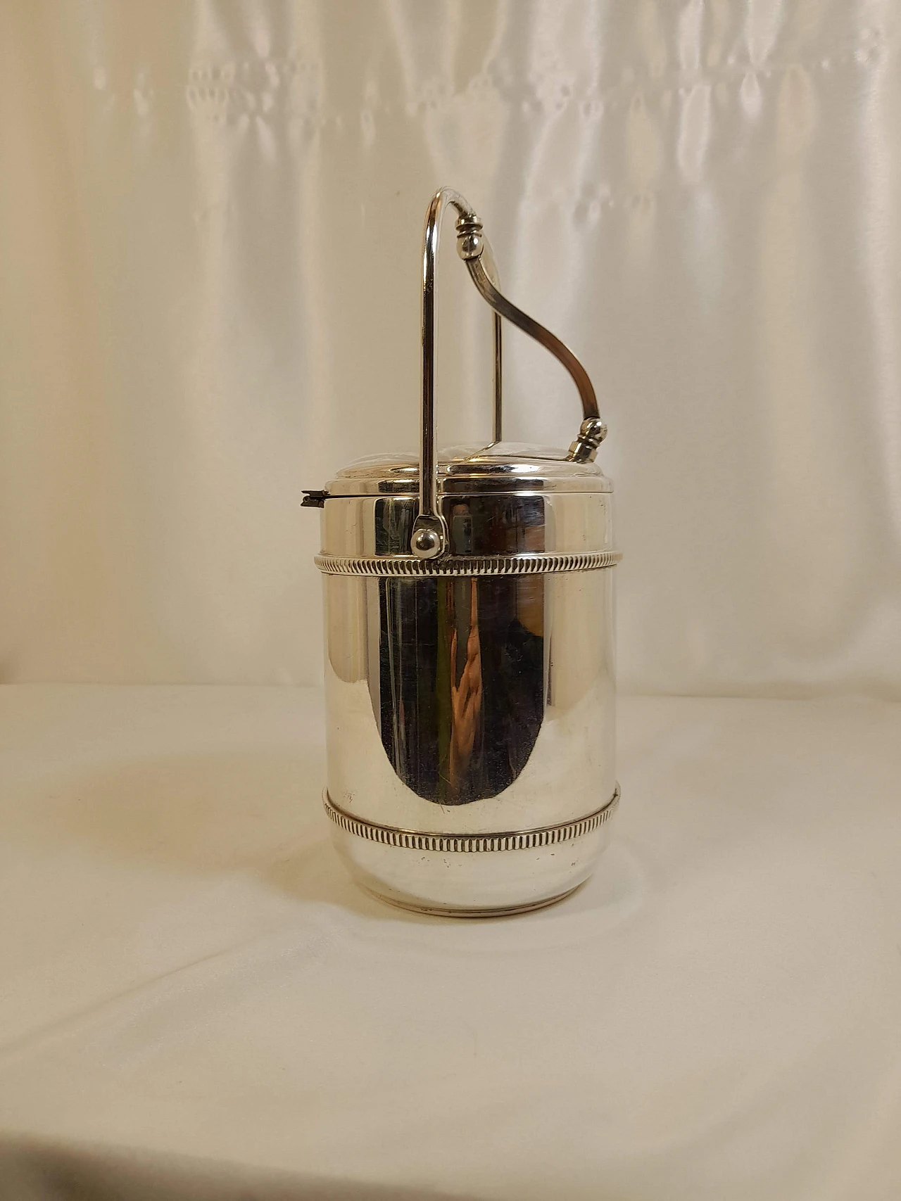 Silver Sheffield ice bucket, 1960s 10