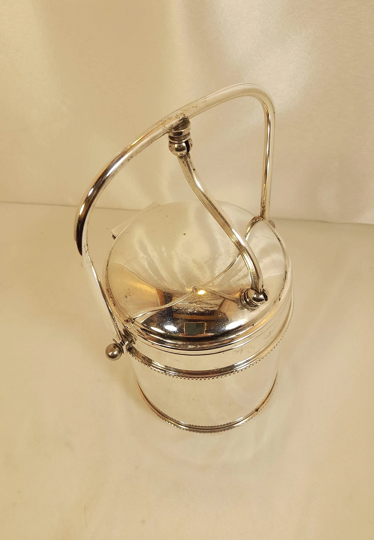 Silver Sheffield ice bucket, 1960s 12