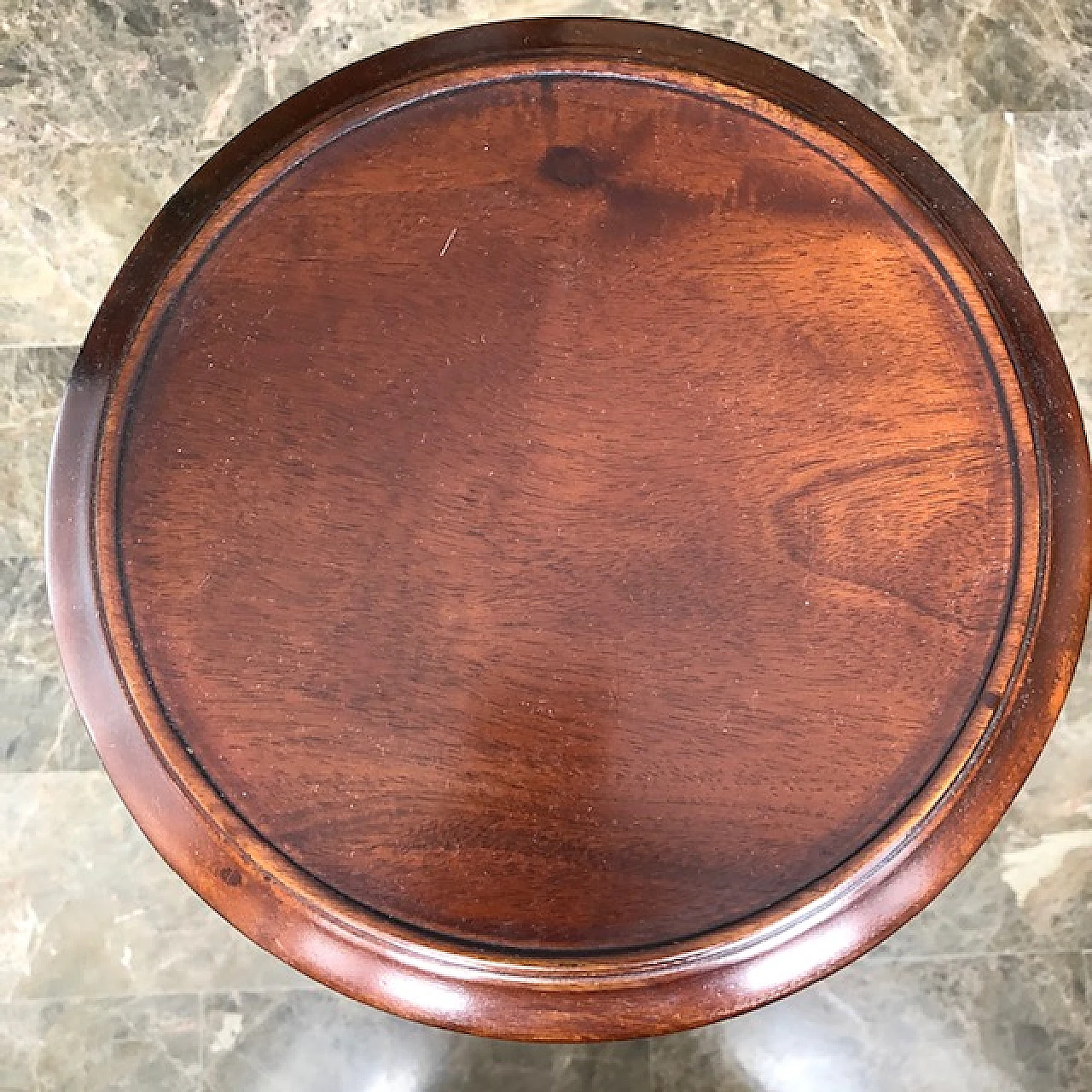 Solid wood side table with drawers, 1930s 4