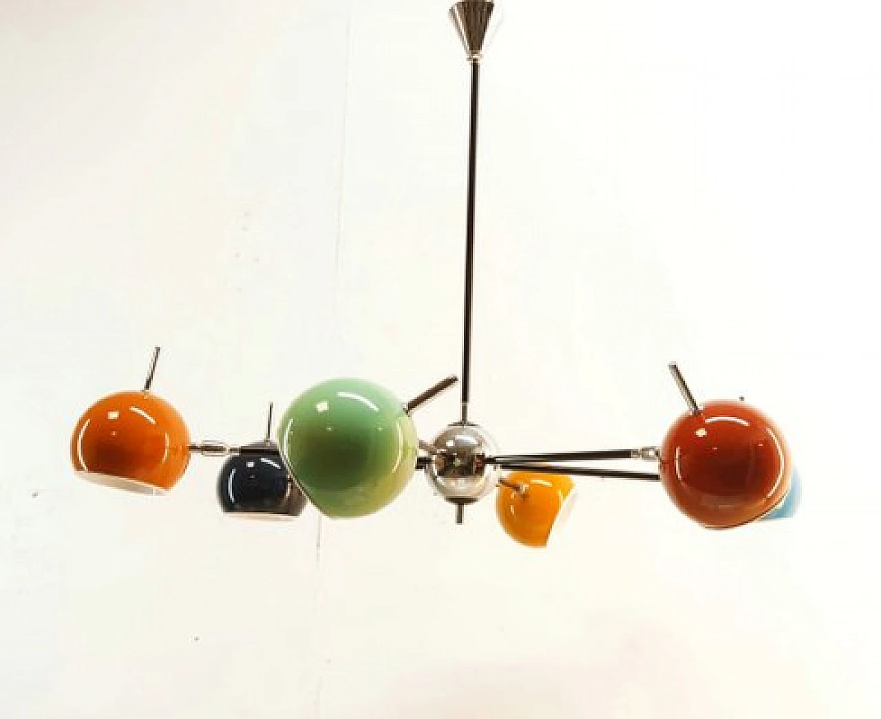 Space Age chandelier with adjustable spheres, 1970s 11