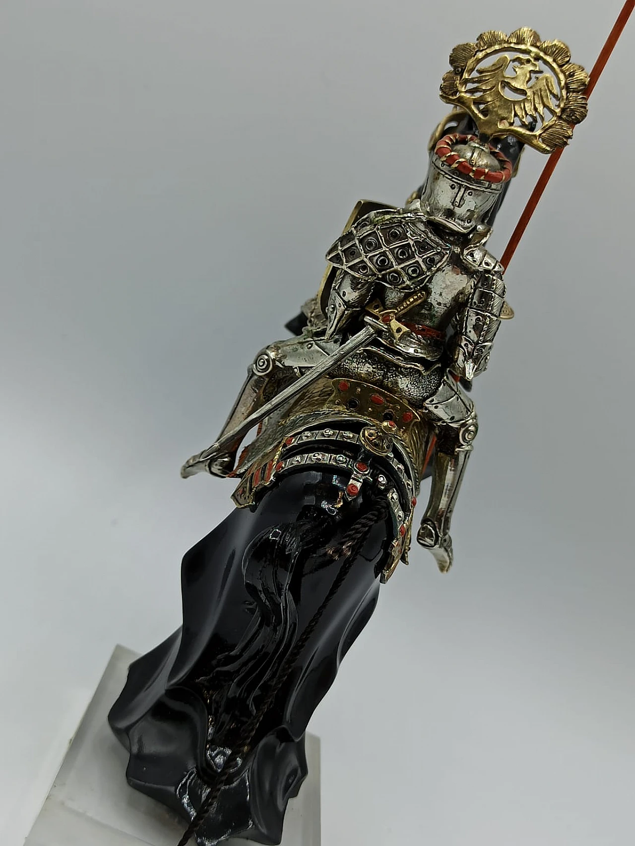 Knight sculpture by Etruria - Arte in Argento, 1960s 5