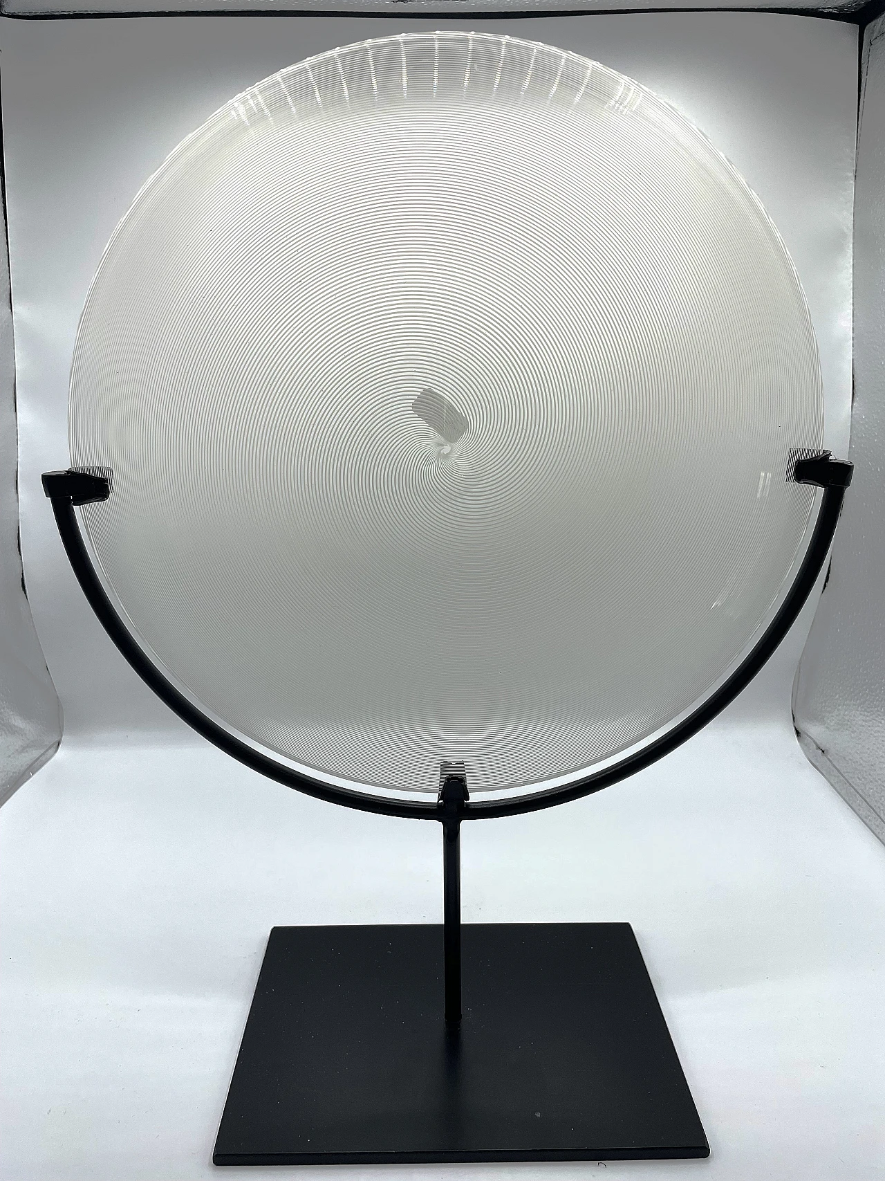 Glass plate by Carlo Scarpa for Venini, 1980s 1