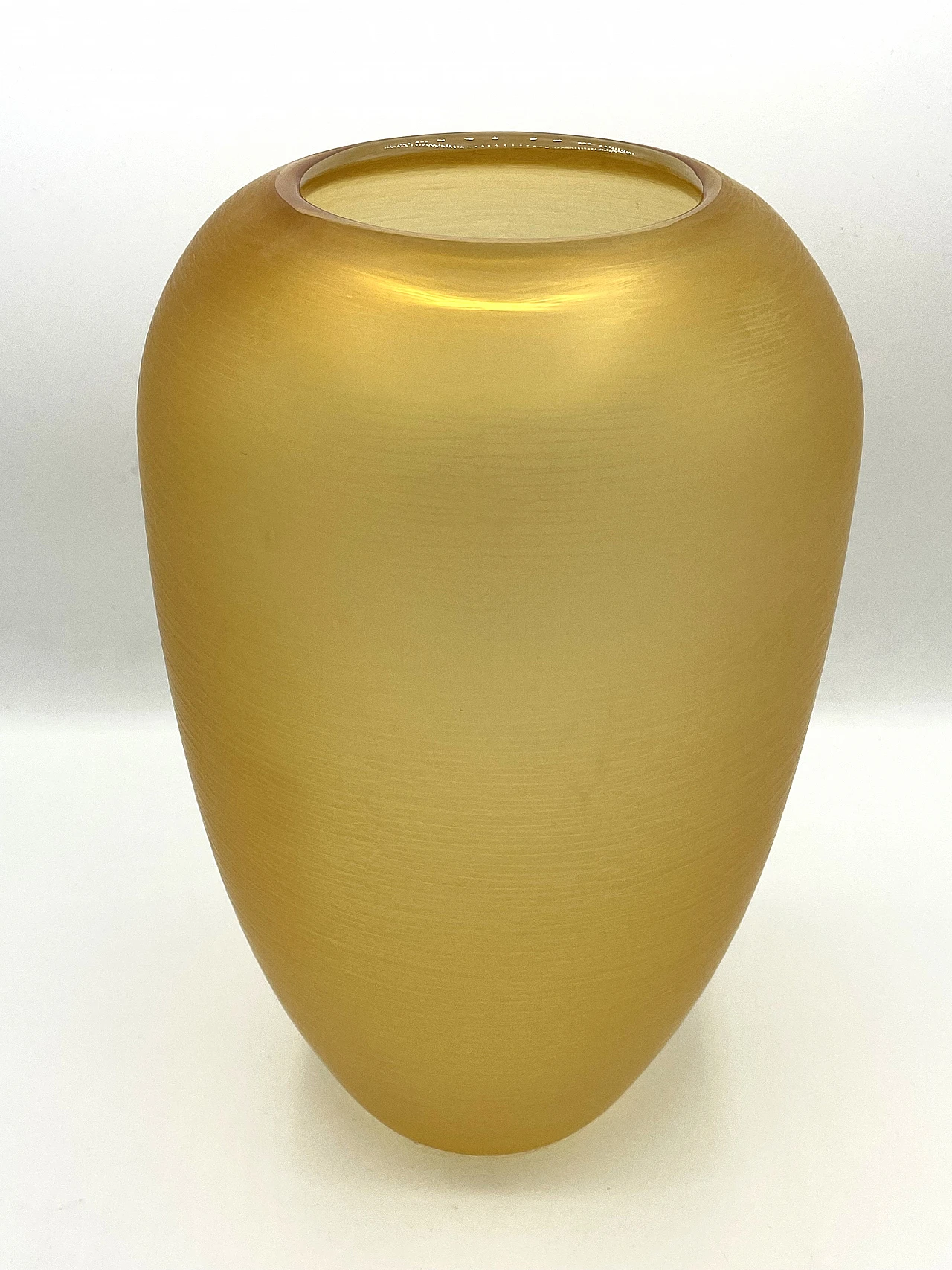 Amber glass Incisi vase by Paolo Venini, 1993 2