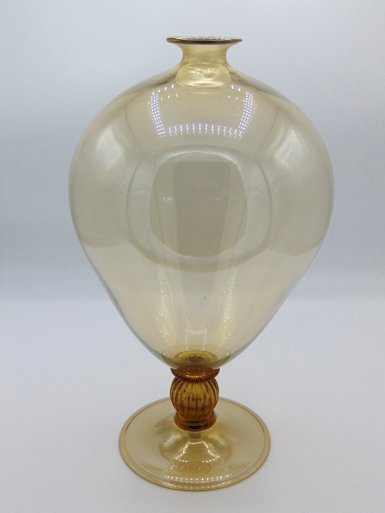 Pagliesque glass Veronese vase by Venini, 1989 1