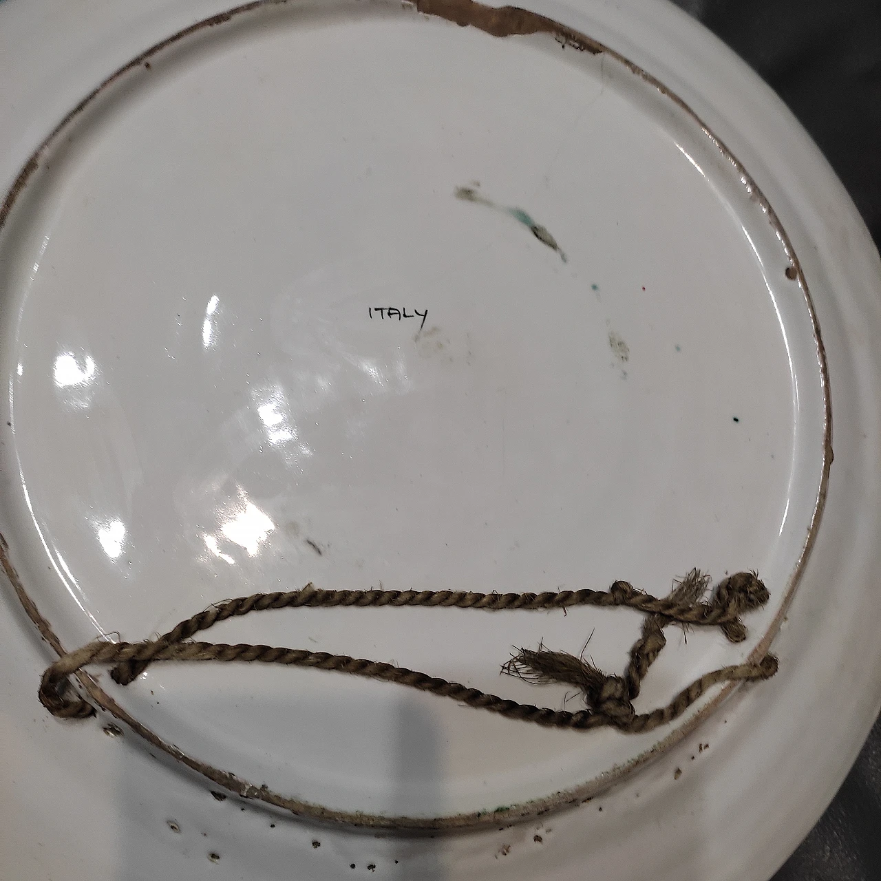 Vietri ceramic dish with embossed fish and seaweed 6