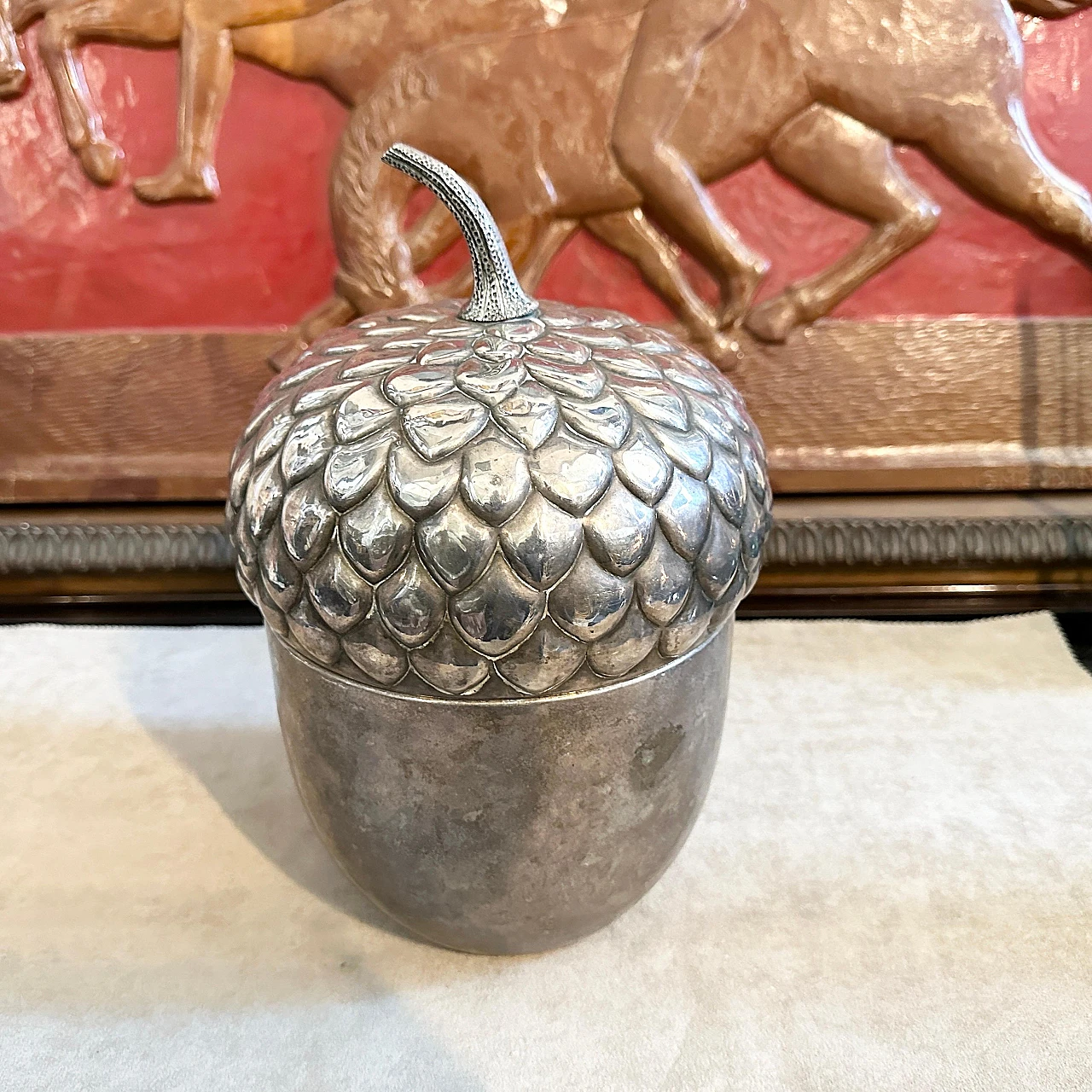 Acorn-shaped ice bucket by Teghini Firenze, 1970s 3