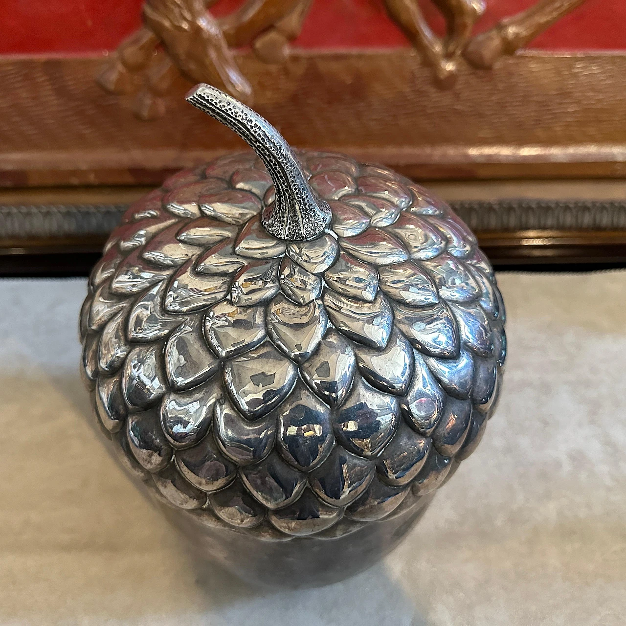 Acorn-shaped ice bucket by Teghini Firenze, 1970s 8