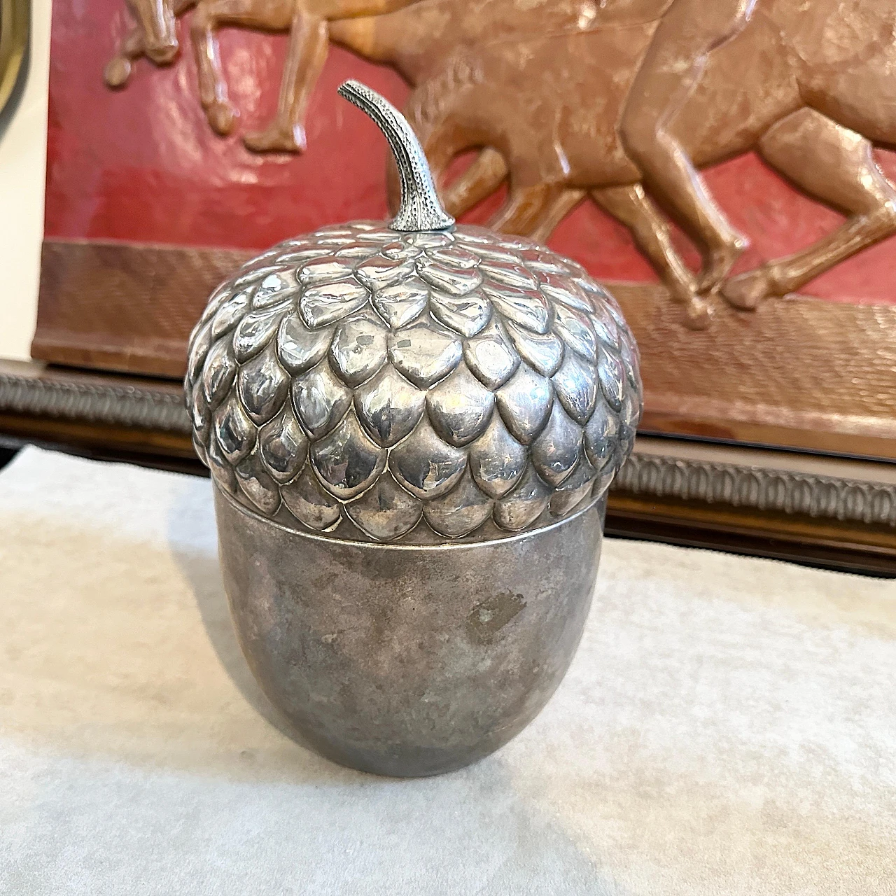 Acorn-shaped ice bucket by Teghini Firenze, 1970s 10