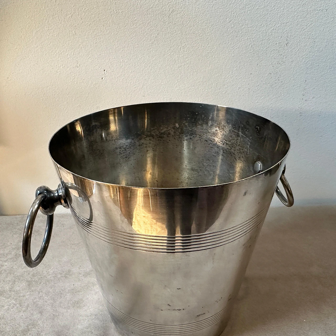 Art Deco silver-plated wine cooler, 1950s 6