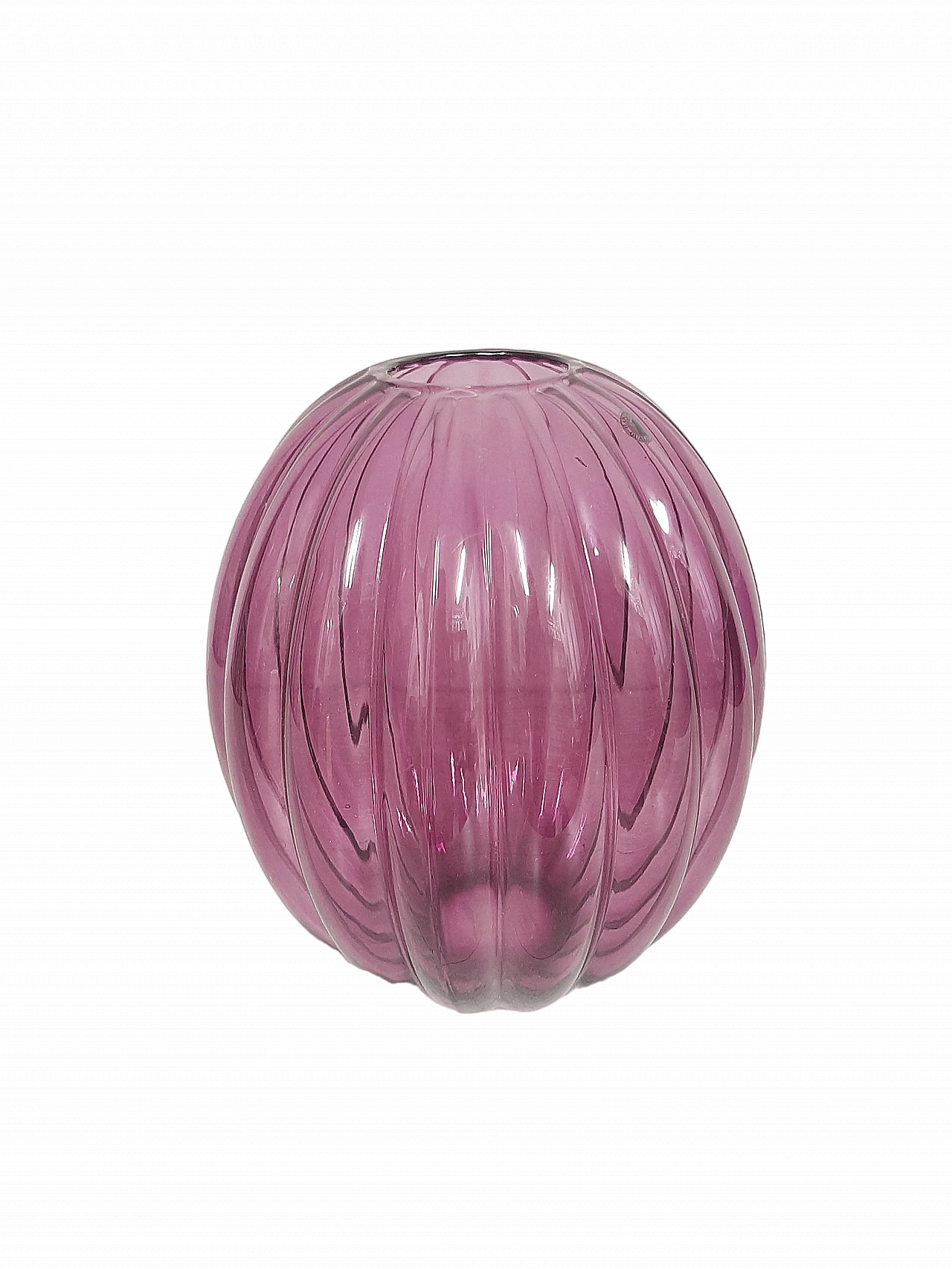 Purple glass vase by Gunnel Sahlin for Ikea, 1990s 7