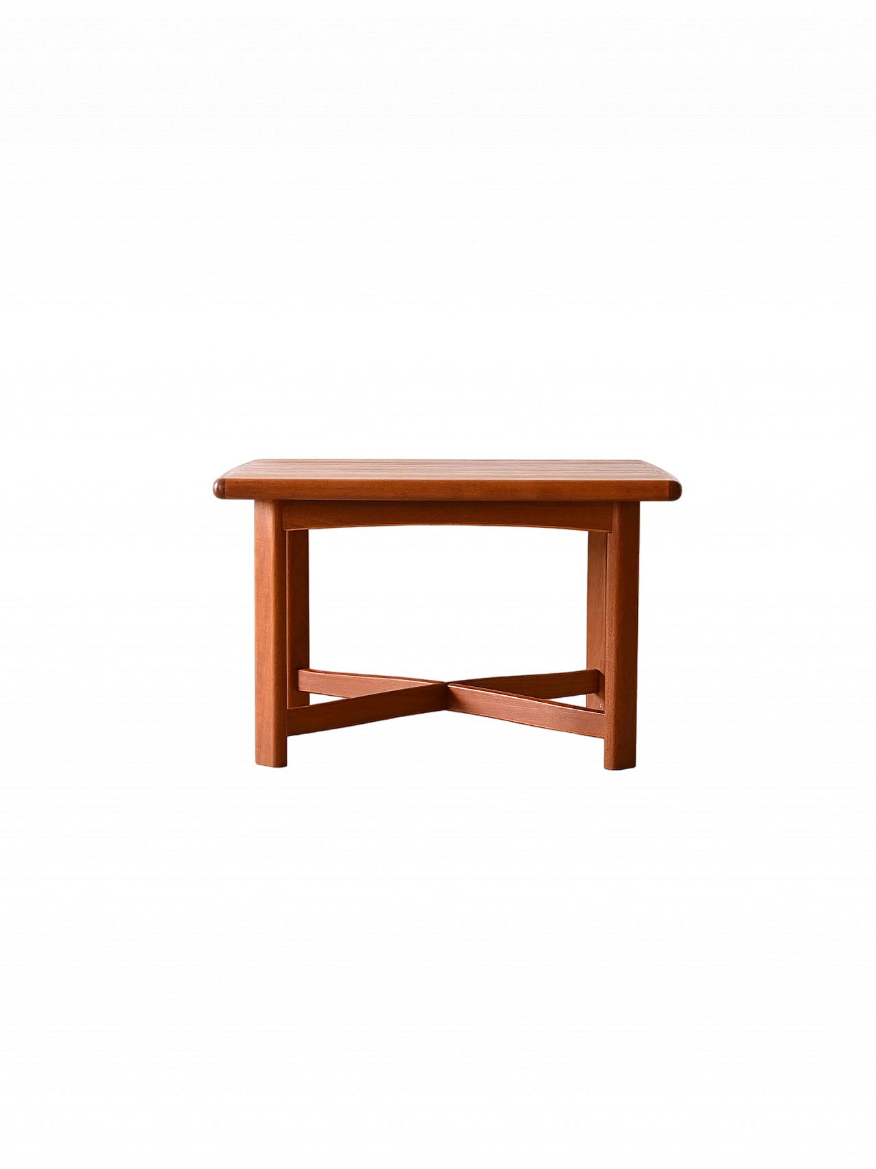 Scandinavian square teak coffee table, 1960s 10