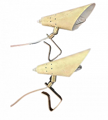 Pair of wall lamps by Stilux Milano, 1950s