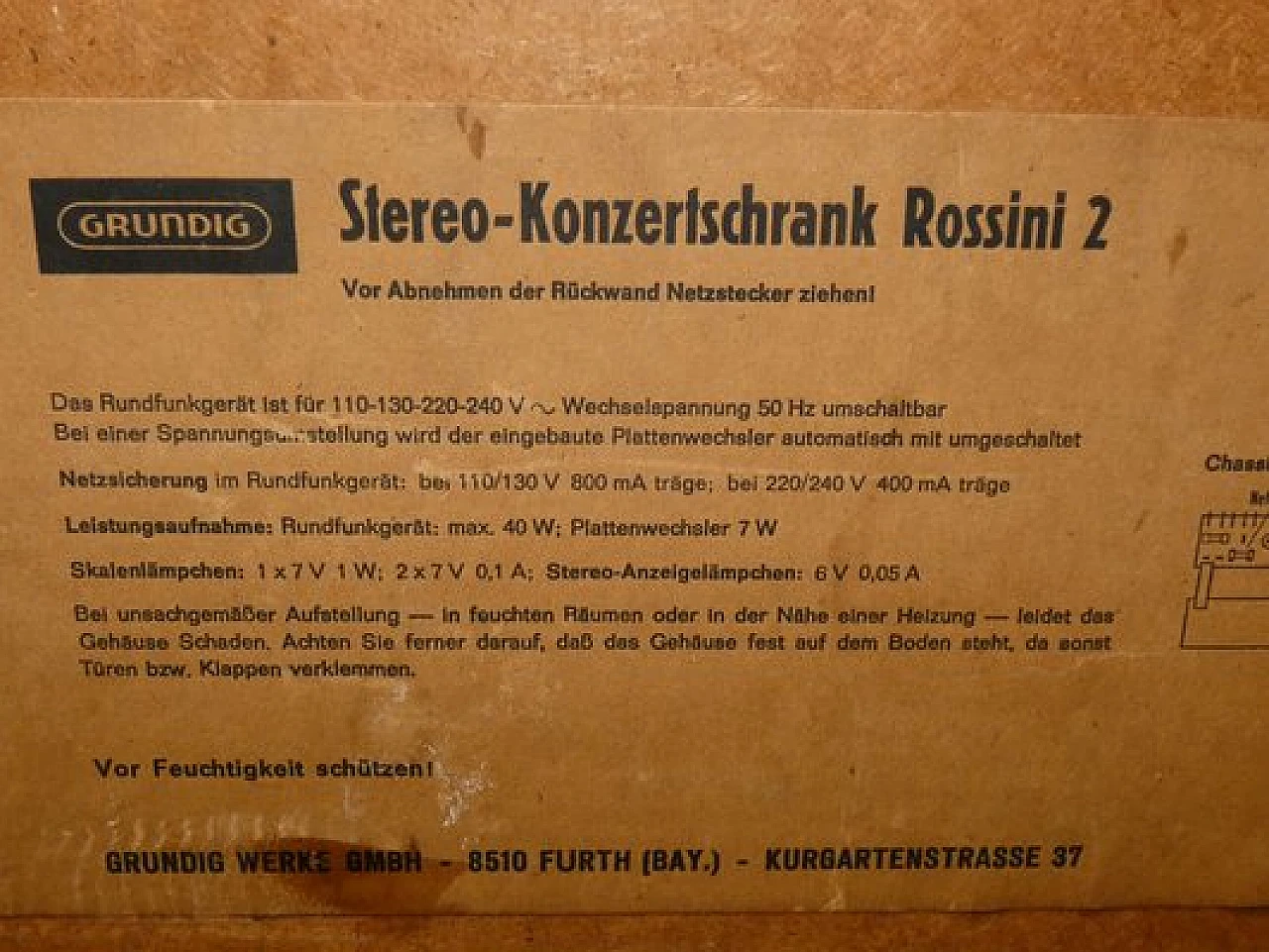 Mobile radio con giradischi Rossini 2 Alltransistor di Grundig, 1968 20