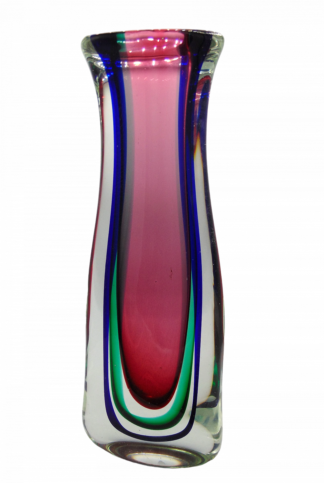 Submerged Murano glass vase by Flavio Poli, 1960s 4