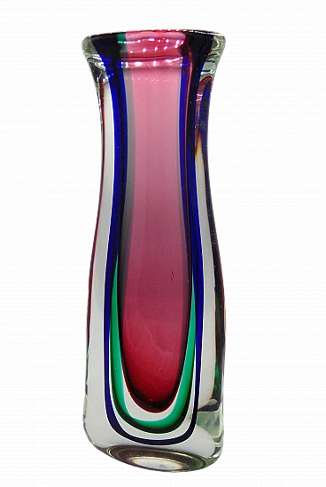 Submerged Murano glass vase by Flavio Poli, 1960s