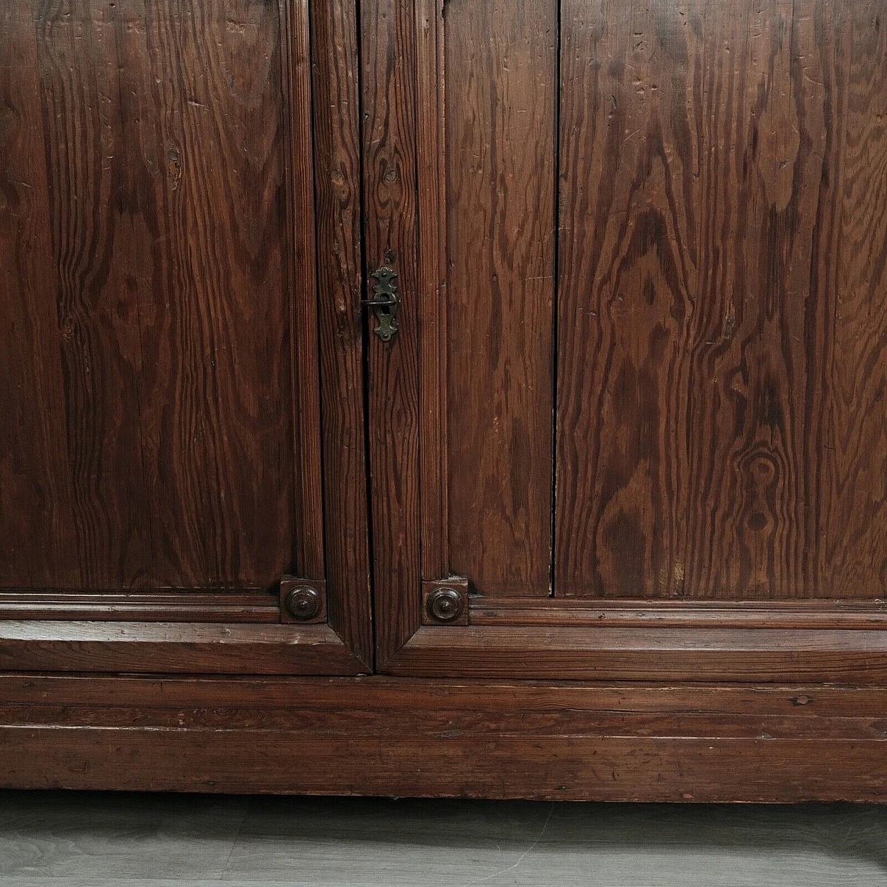 Walnut-stained larch sideboard, late 19th century 6