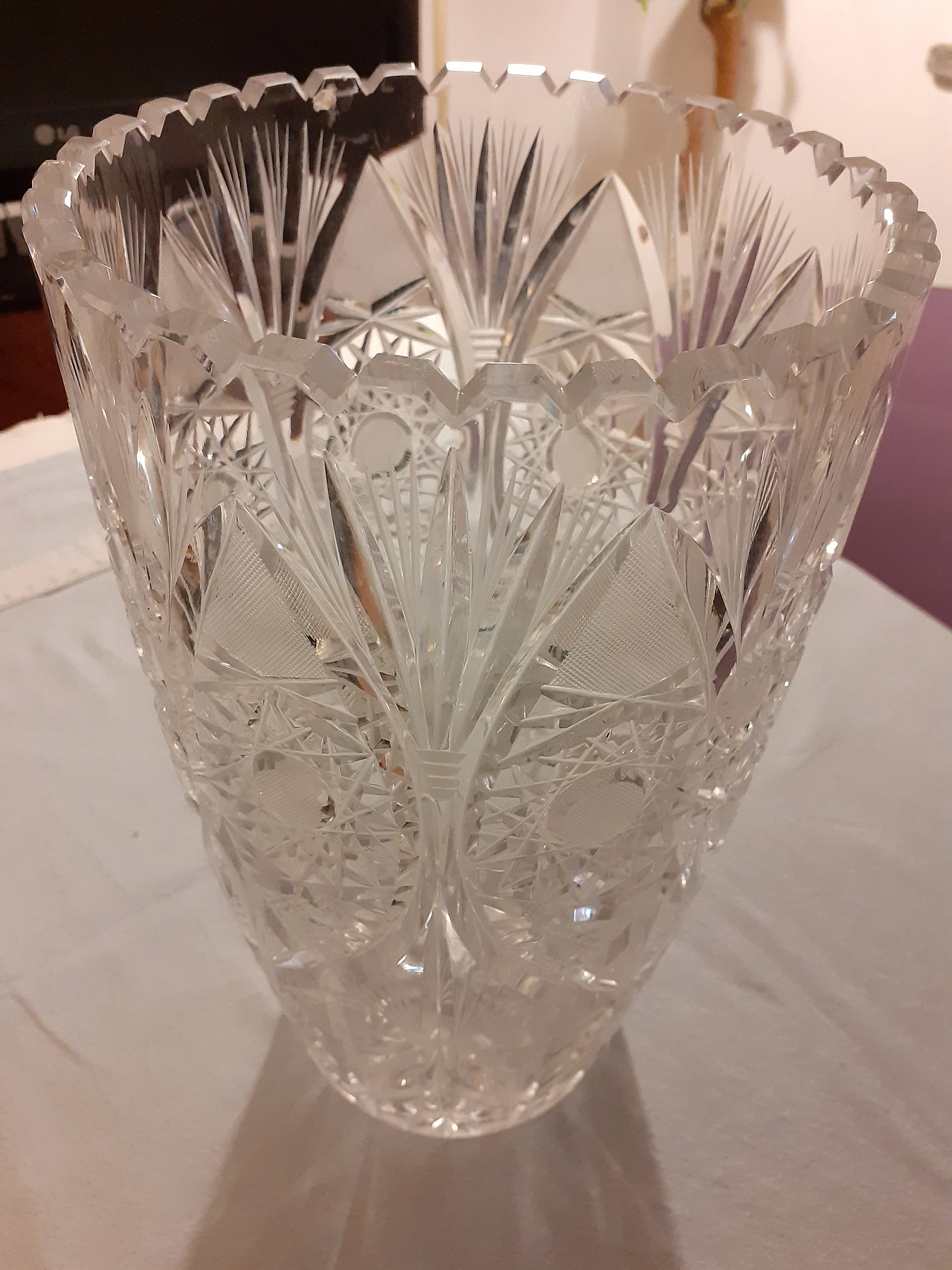 Bohemia crystal vase, 1960s 6