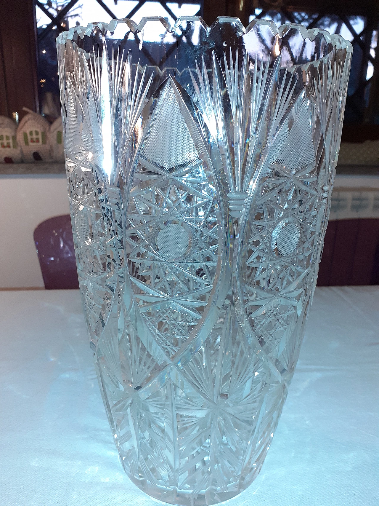 Bohemia crystal vase, 1960s 7