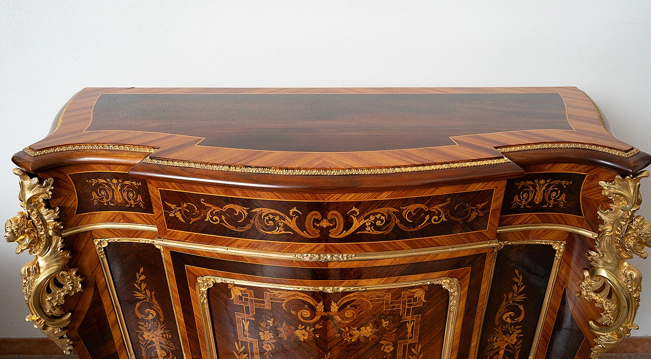 Napoleon III exotic wood sideboard, second half of the 19th century 6