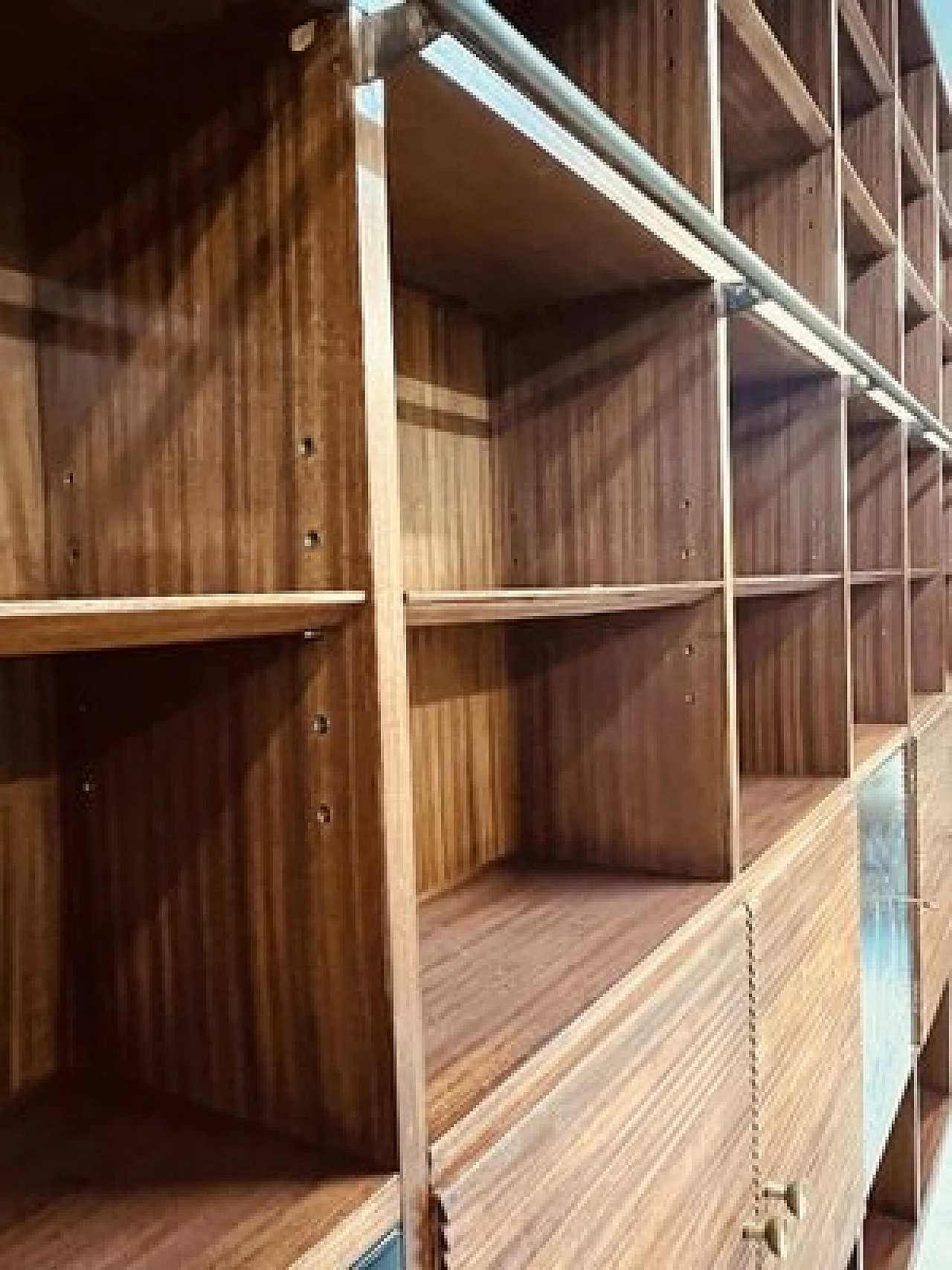 Mahogany veneered bookcase by Tommaso Gnone, 1950s 2