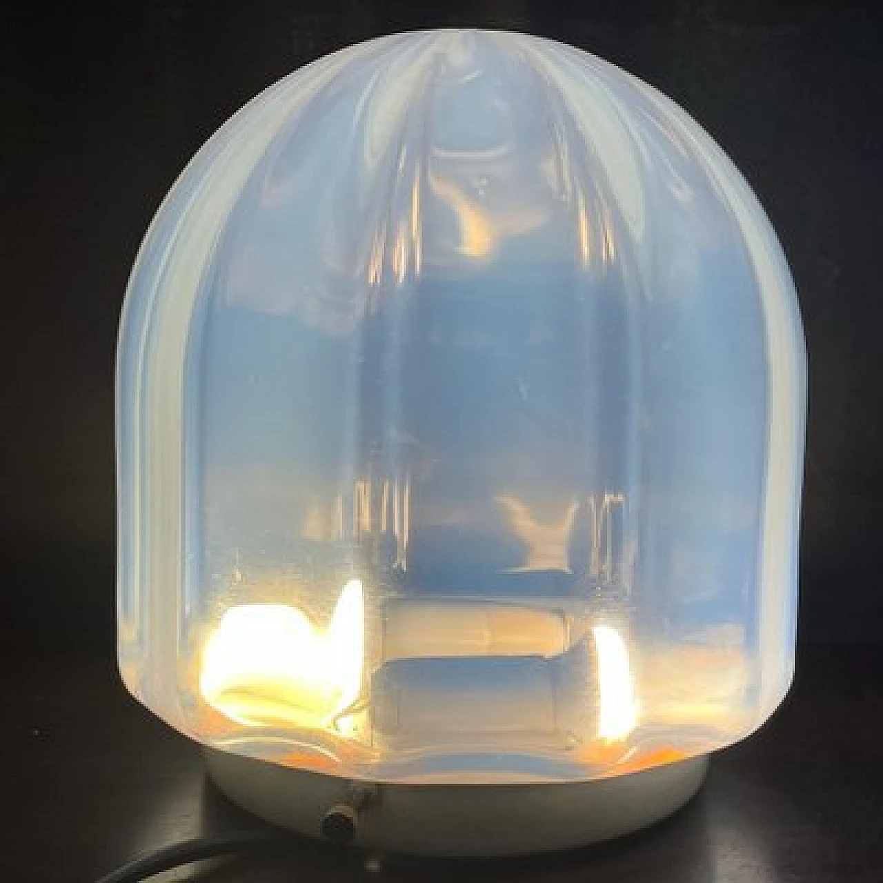 Iridescent glass lamp attributed to Aldo Nason, 1970s 3