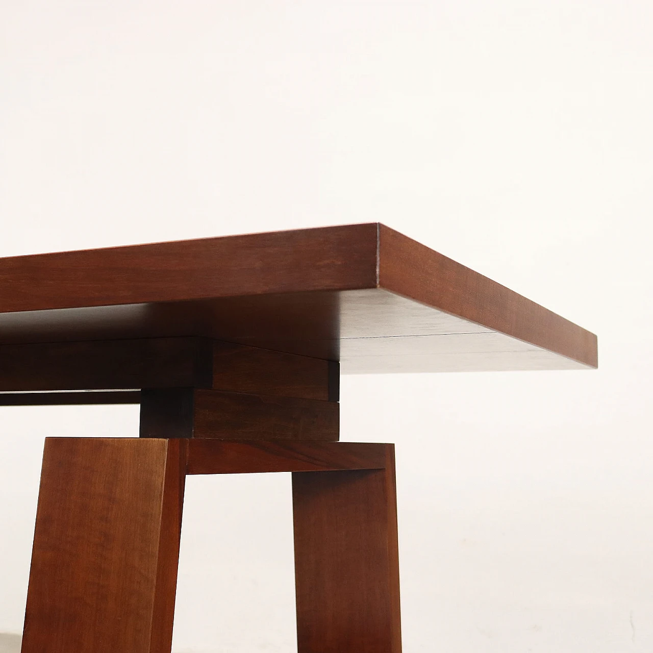 Wood veneered and solid walnut table by Silvio Coppola for Bernini, 1960s 3