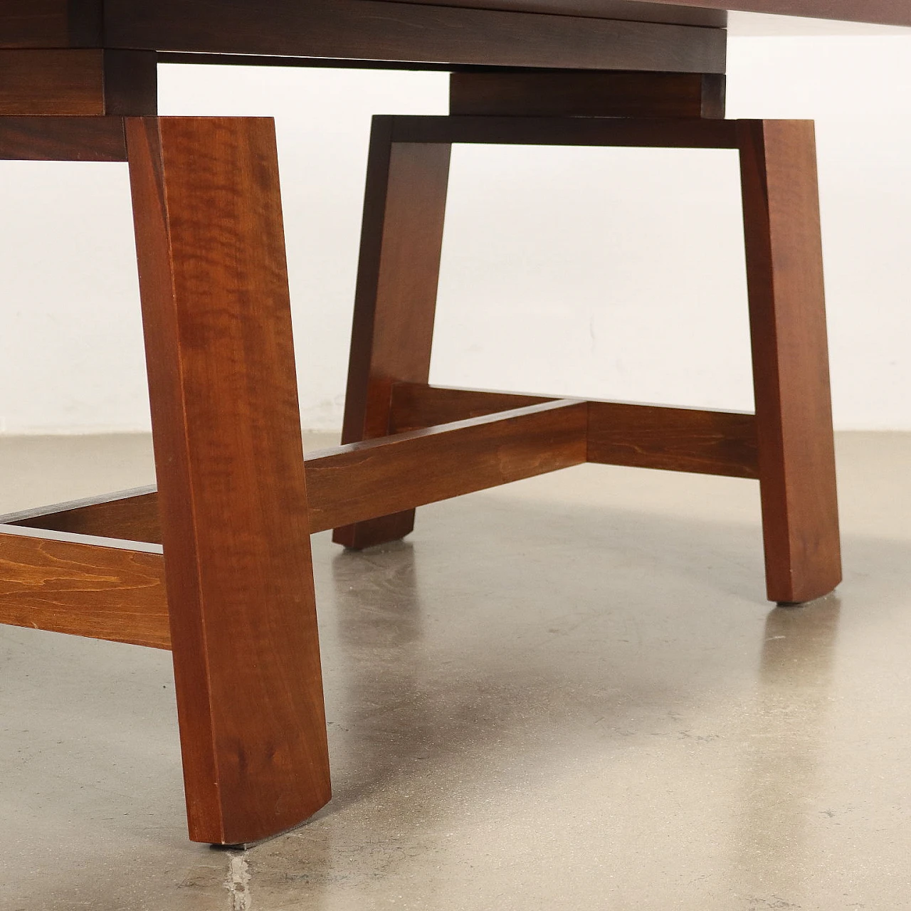 Wood veneered and solid walnut table by Silvio Coppola for Bernini, 1960s 4