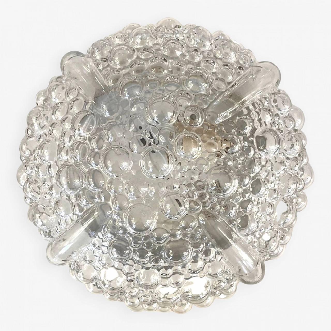 Glass ceiling lamp by H. Tynell for Hufnagel Leuchten, 1990s 8