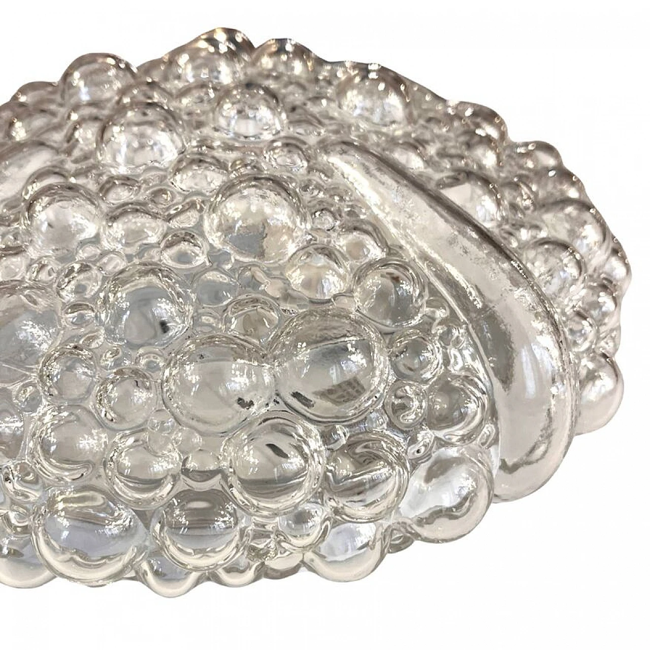 Glass ceiling lamp by H. Tynell for Hufnagel Leuchten, 1990s 10