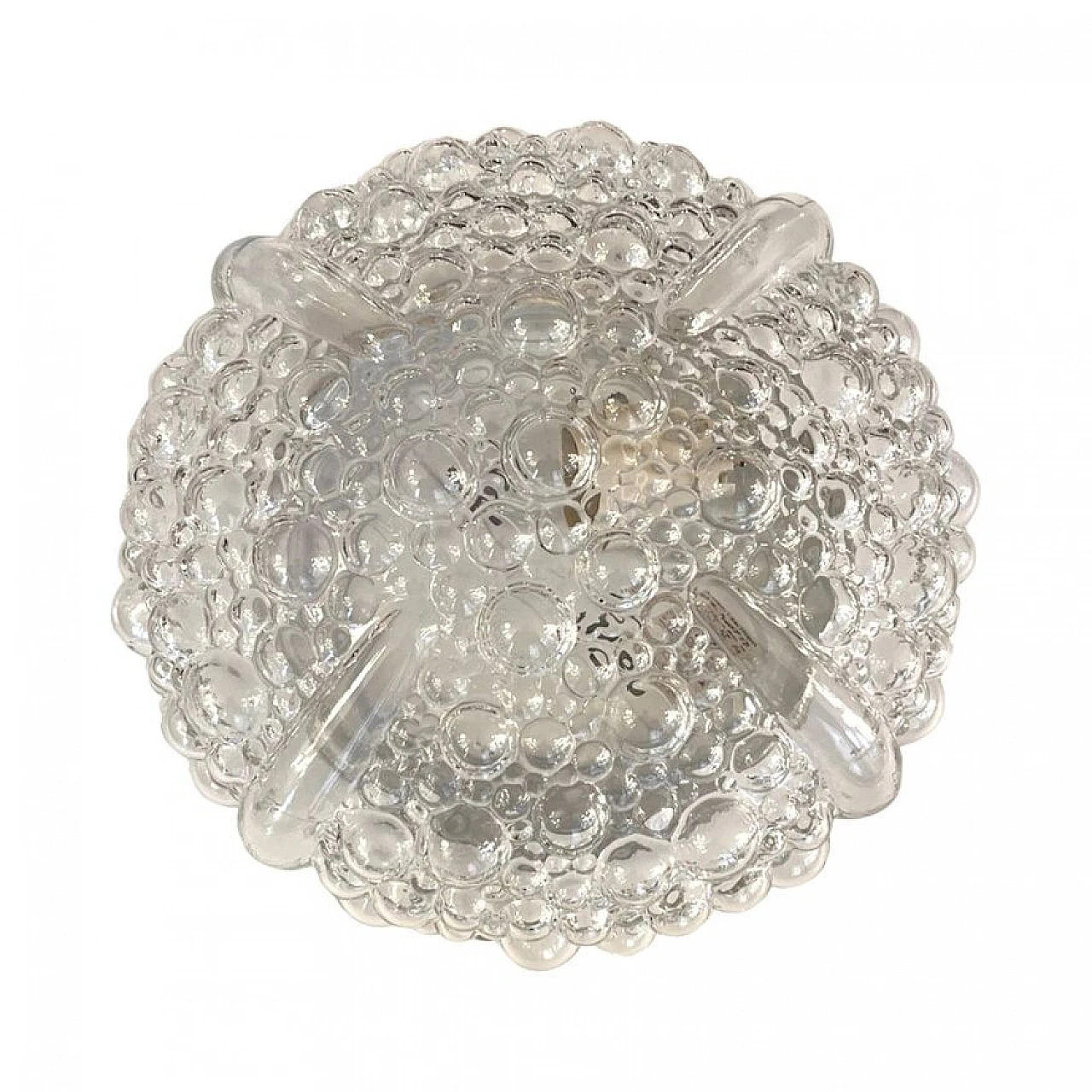 Glass ceiling lamp by H. Tynell for Hufnagel Leuchten, 1990s 11