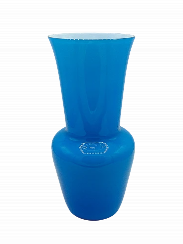 Opaline glass vase by Salviati, 1980s