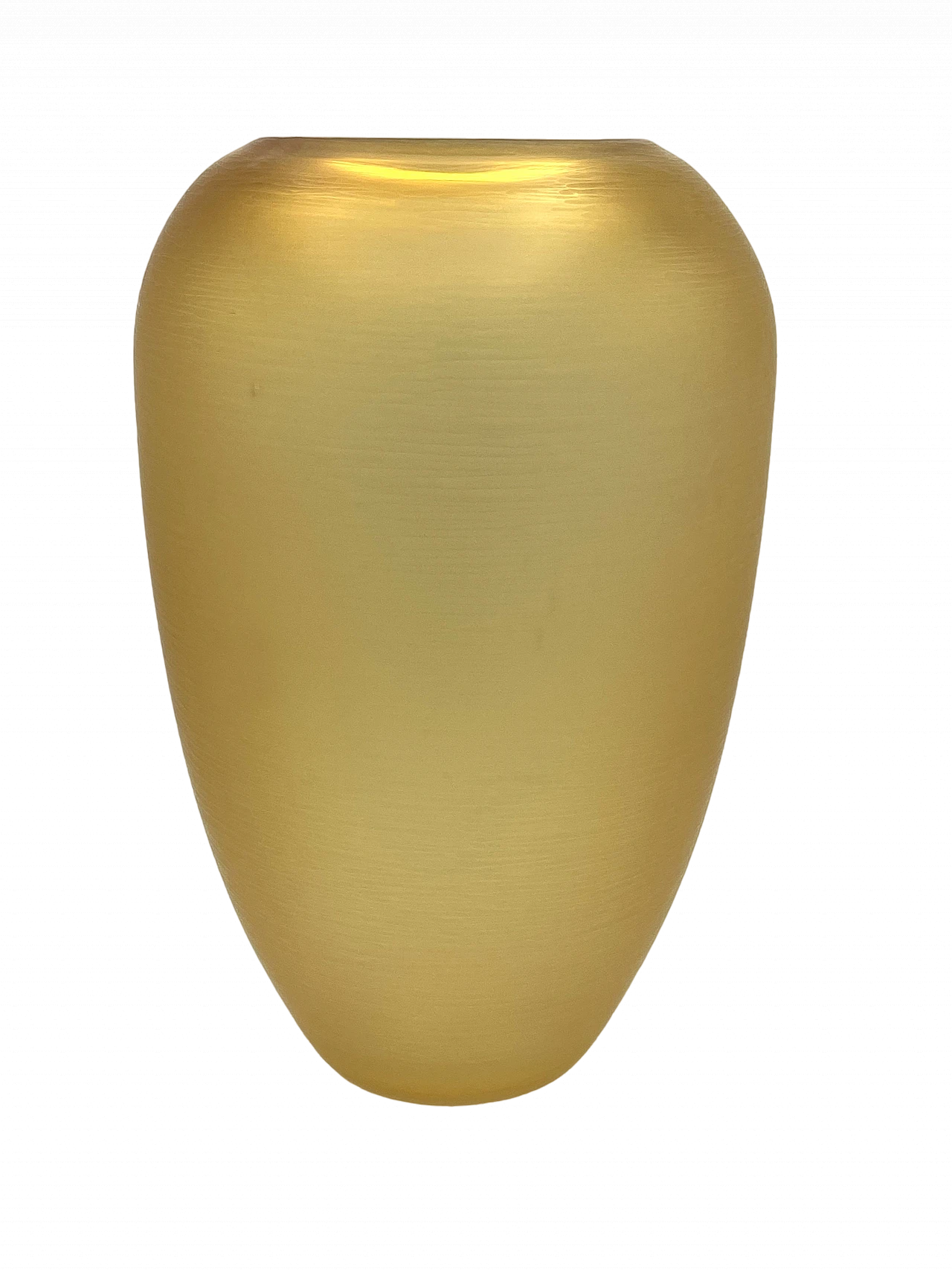 Amber glass Incisi vase by Paolo Venini, 1993 4