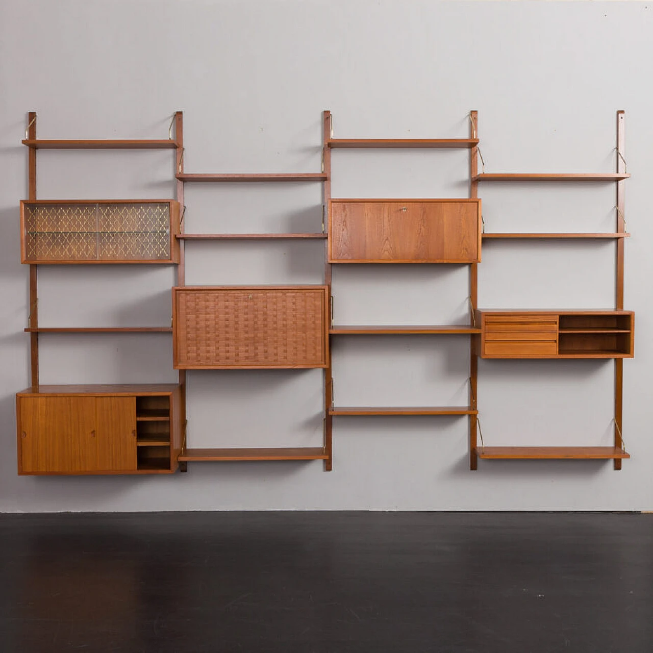 Modular teak bookcase by Poul Cadovius for Cado, 1960s 1