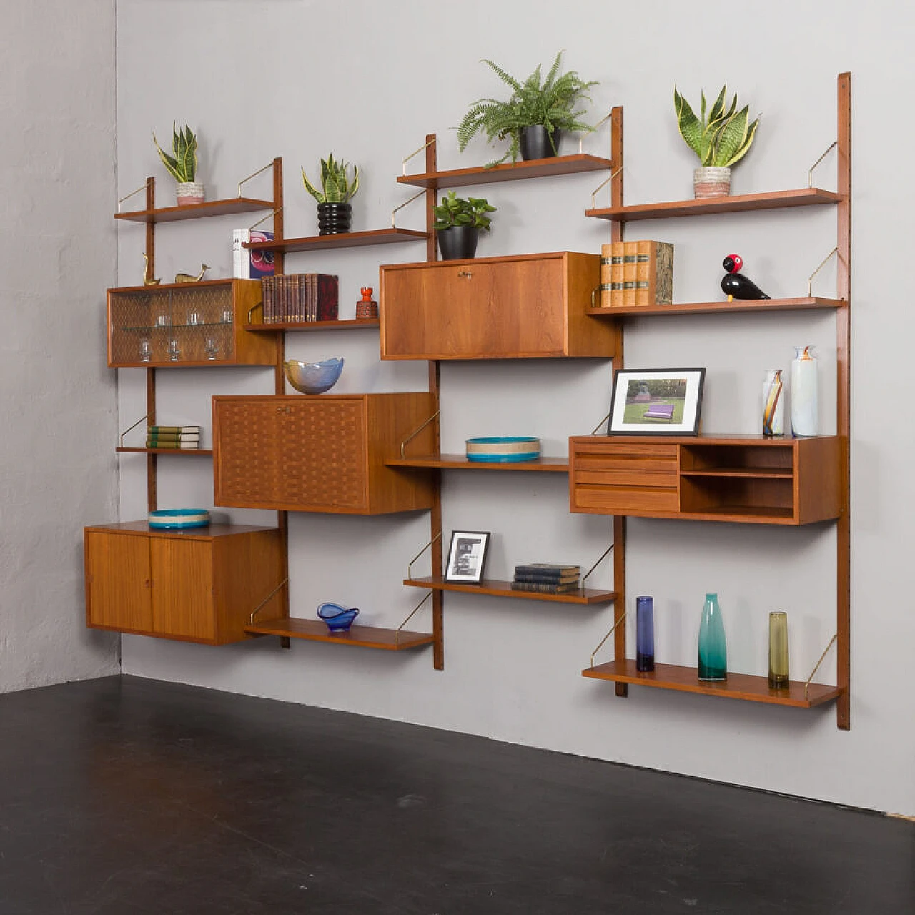 Modular teak bookcase by Poul Cadovius for Cado, 1960s 3