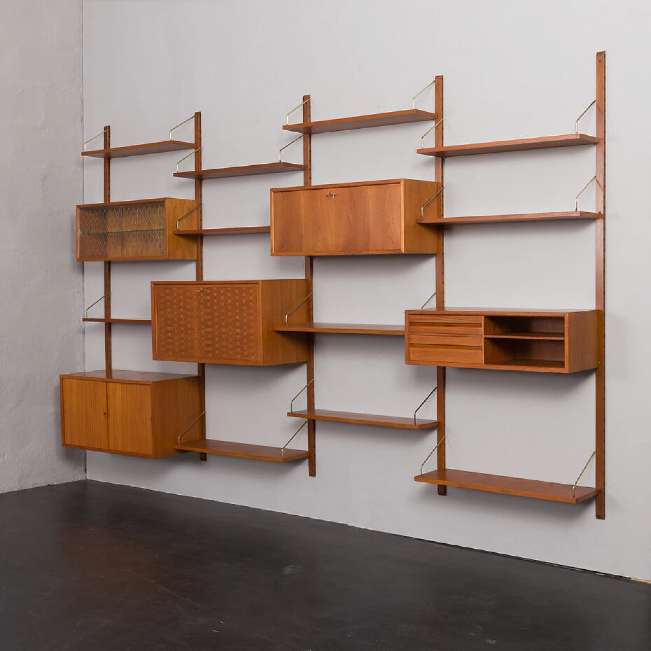 Modular teak bookcase by Poul Cadovius for Cado, 1960s 4