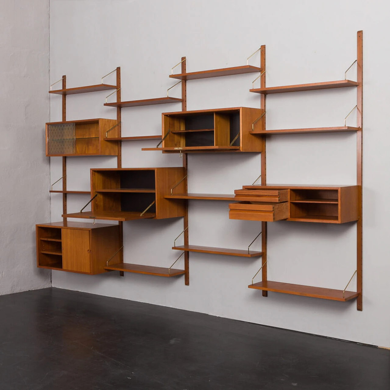 Modular teak bookcase by Poul Cadovius for Cado, 1960s 5