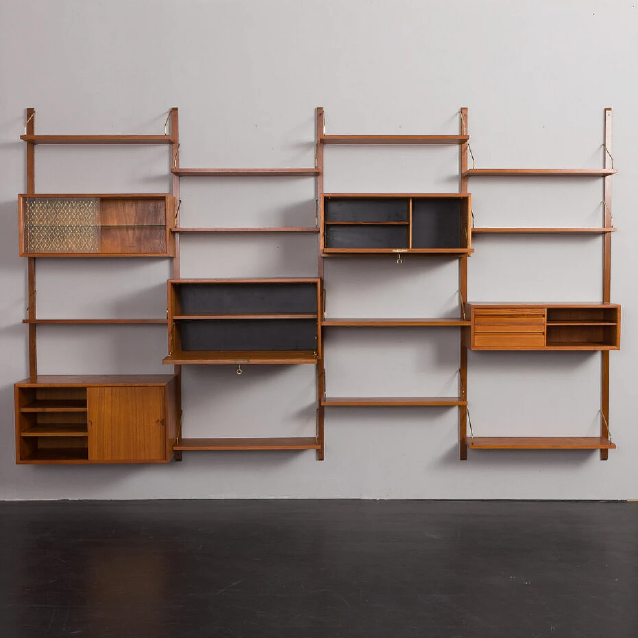 Modular teak bookcase by Poul Cadovius for Cado, 1960s 9