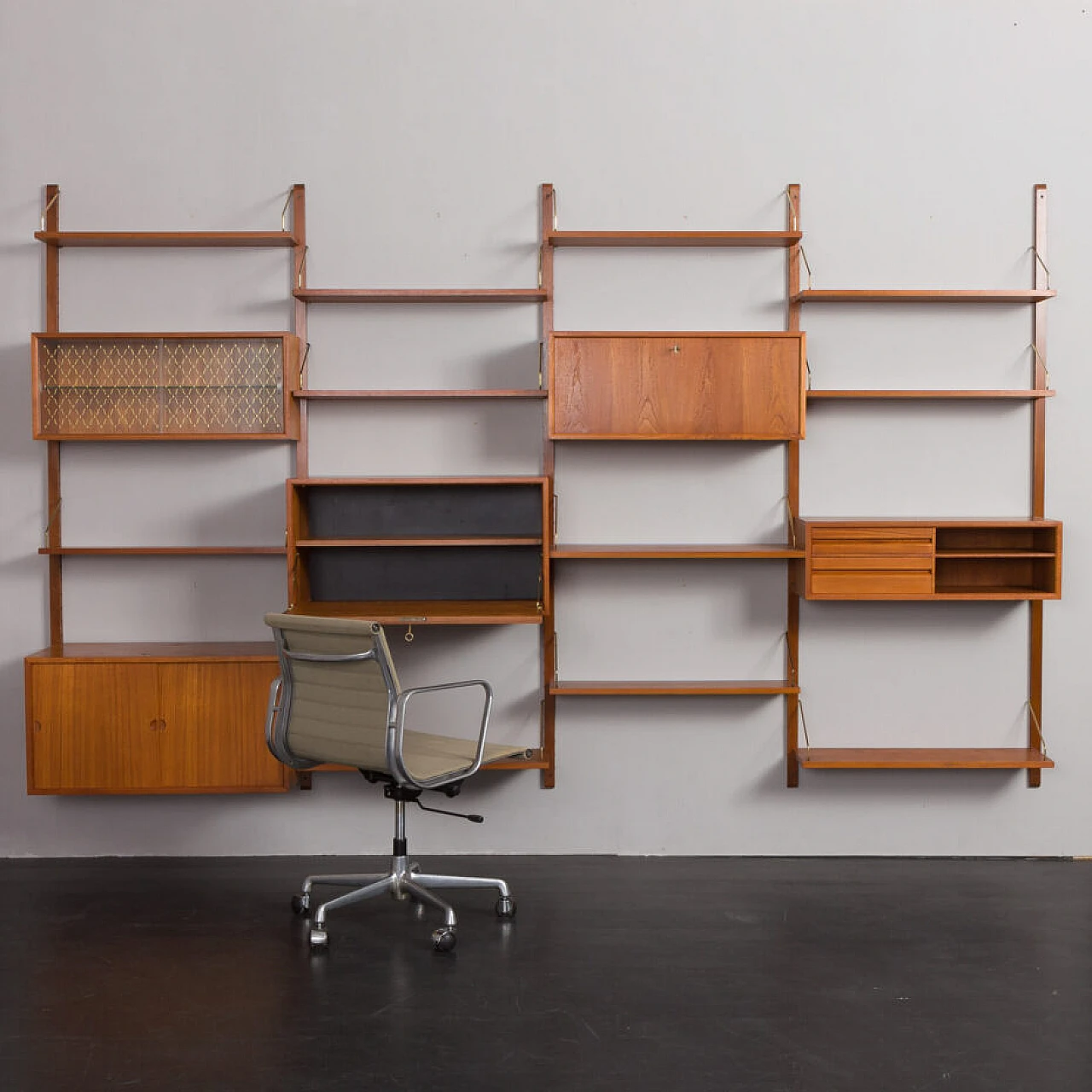 Modular teak bookcase by Poul Cadovius for Cado, 1960s 10