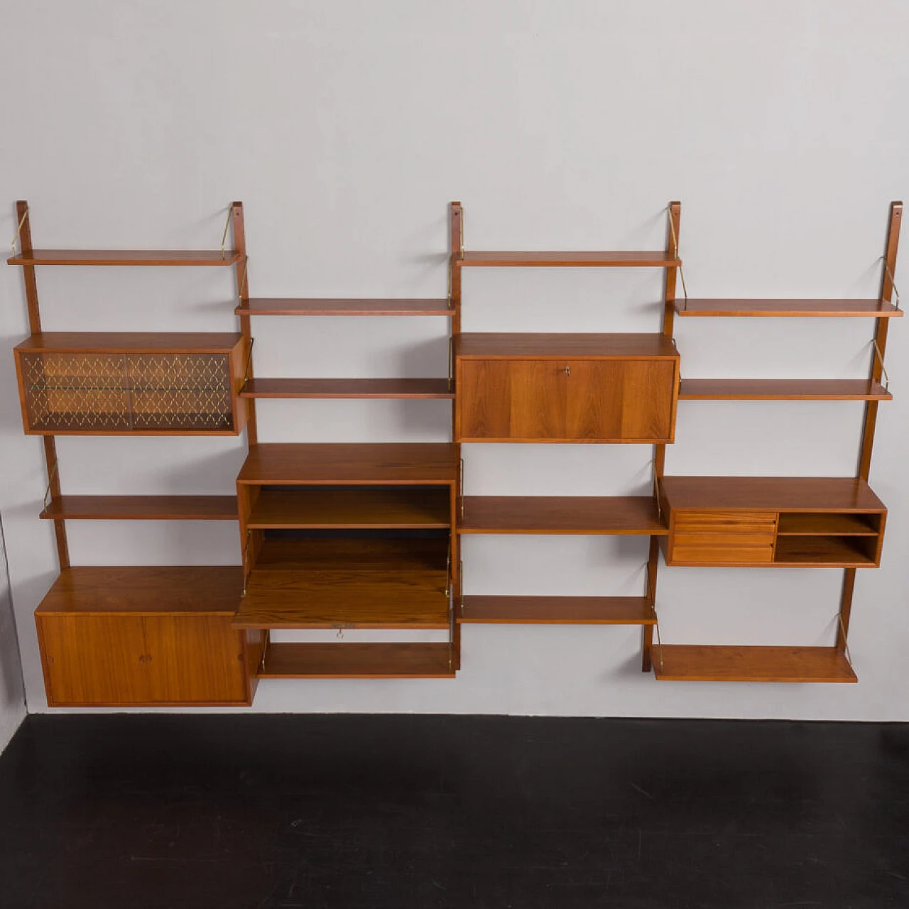 Modular teak bookcase by Poul Cadovius for Cado, 1960s 12