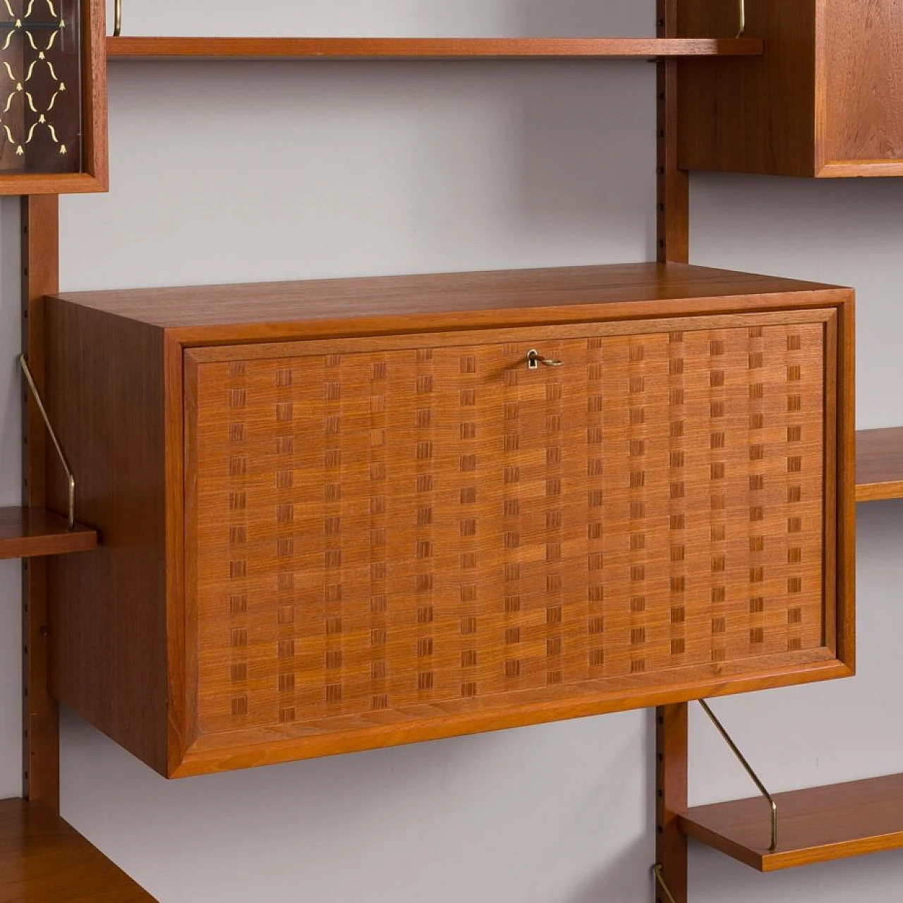 Modular teak bookcase by Poul Cadovius for Cado, 1960s 13