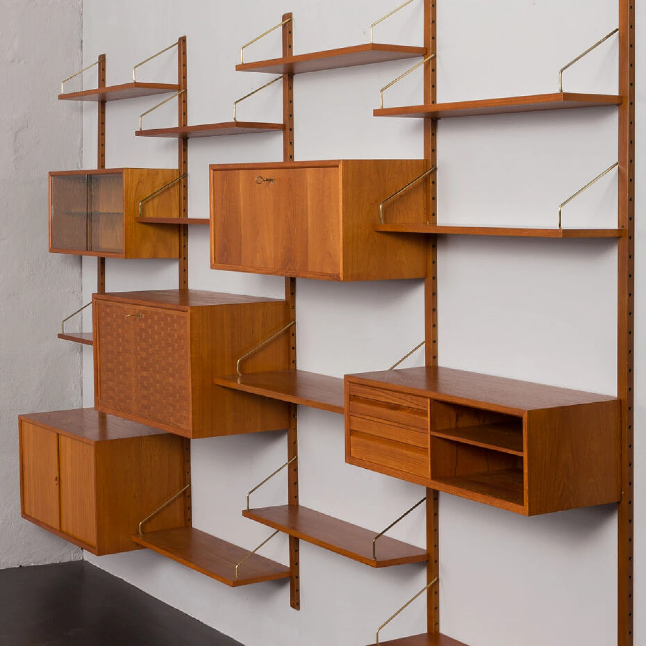 Modular teak bookcase by Poul Cadovius for Cado, 1960s 14