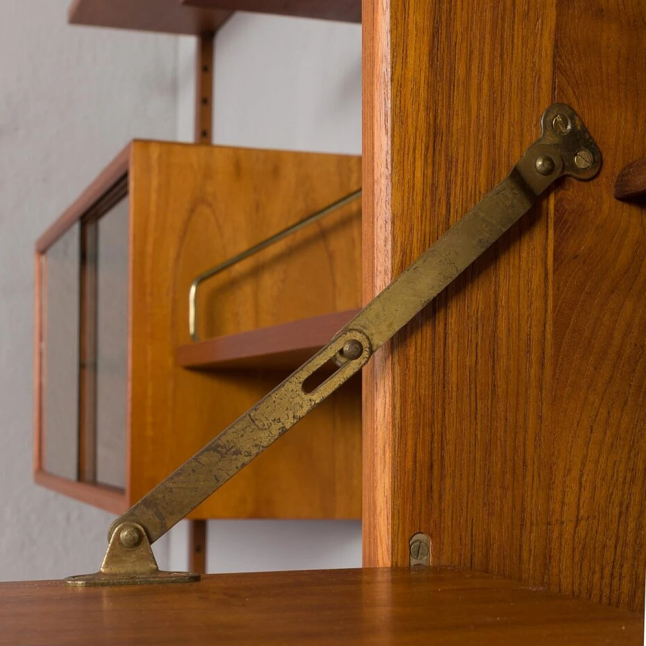 Modular teak bookcase by Poul Cadovius for Cado, 1960s 17