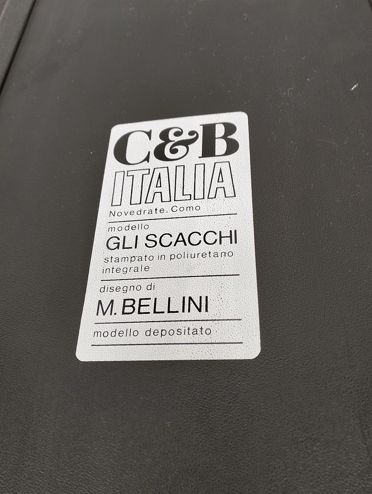 3 Tavolini Gli Scacchi di Mario Bellini per C&B Italia, anni '70 2